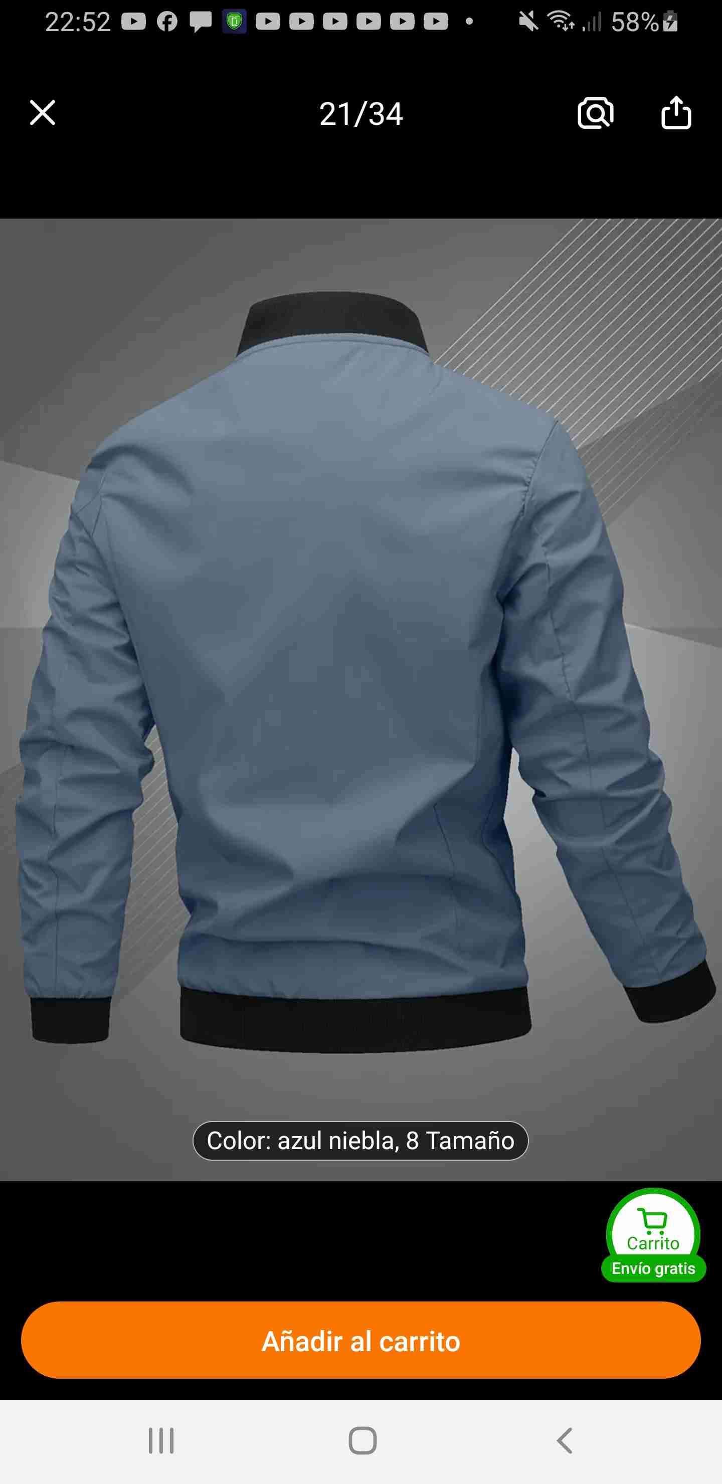 Chaqueta azul niebla Lovely Memory - miniatura 2