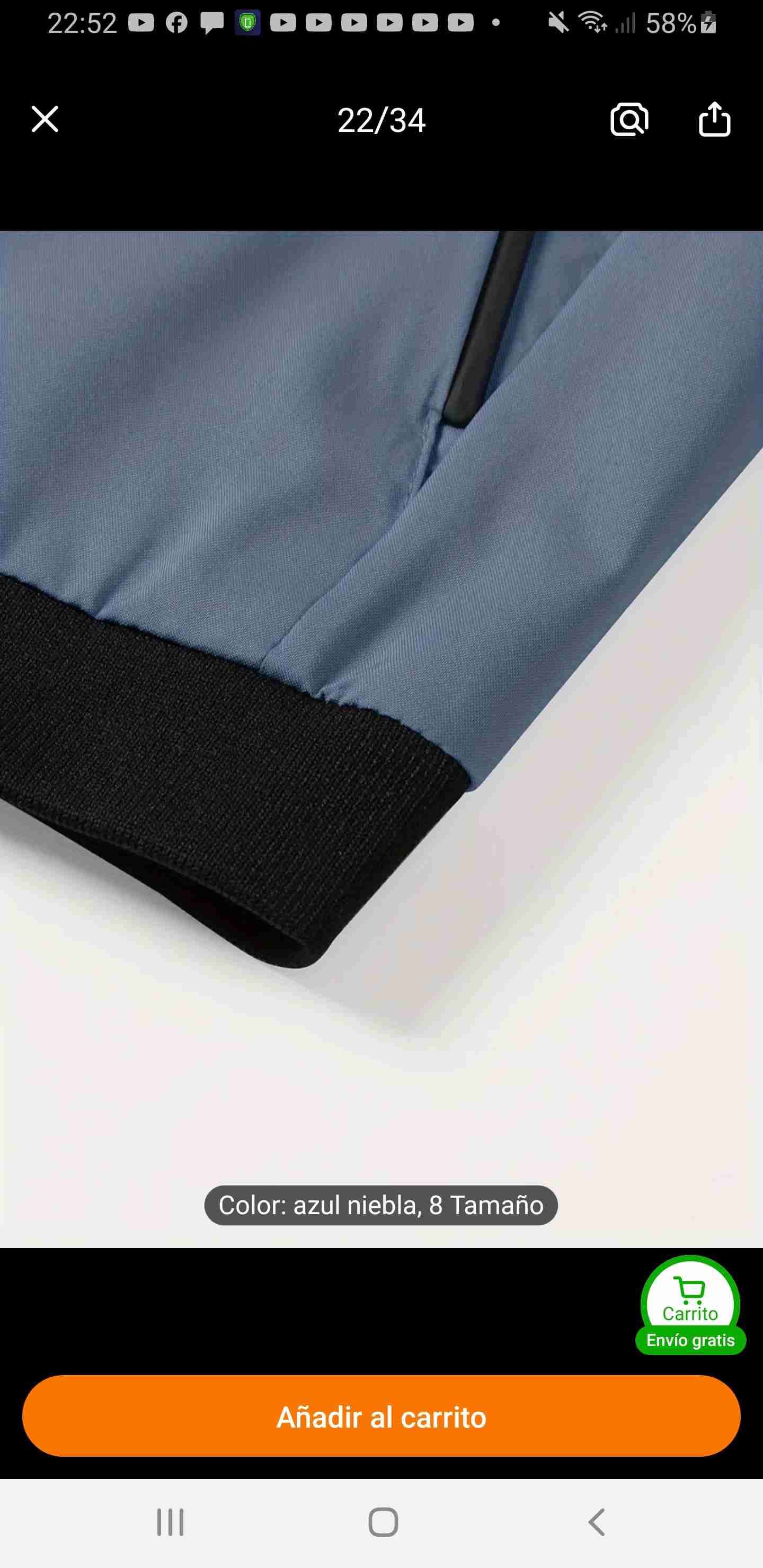 Chaqueta azul niebla Lovely Memory - miniatura 3