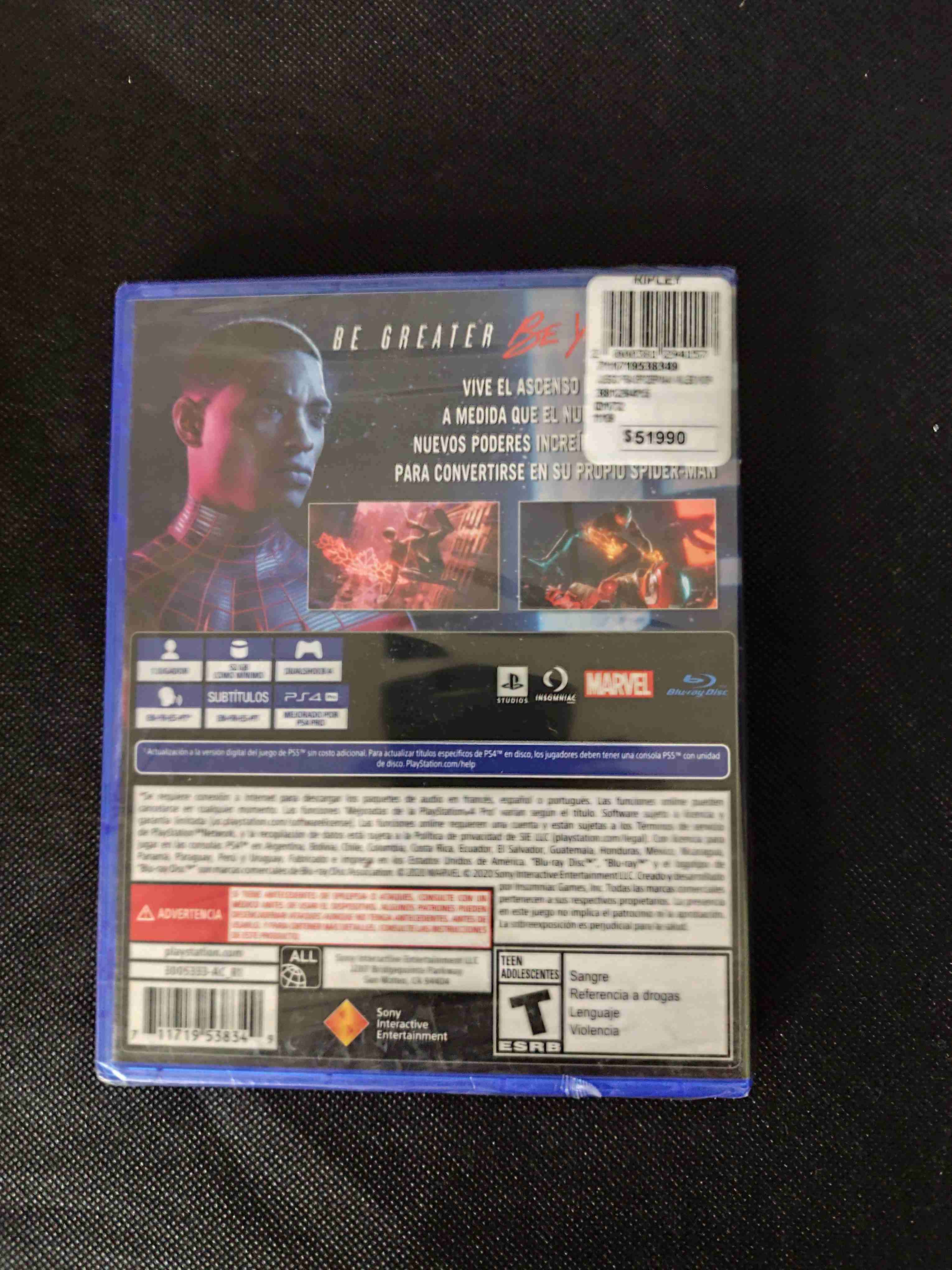 Ps4 Spiderman Miles Morales Original sellado - miniatura 2