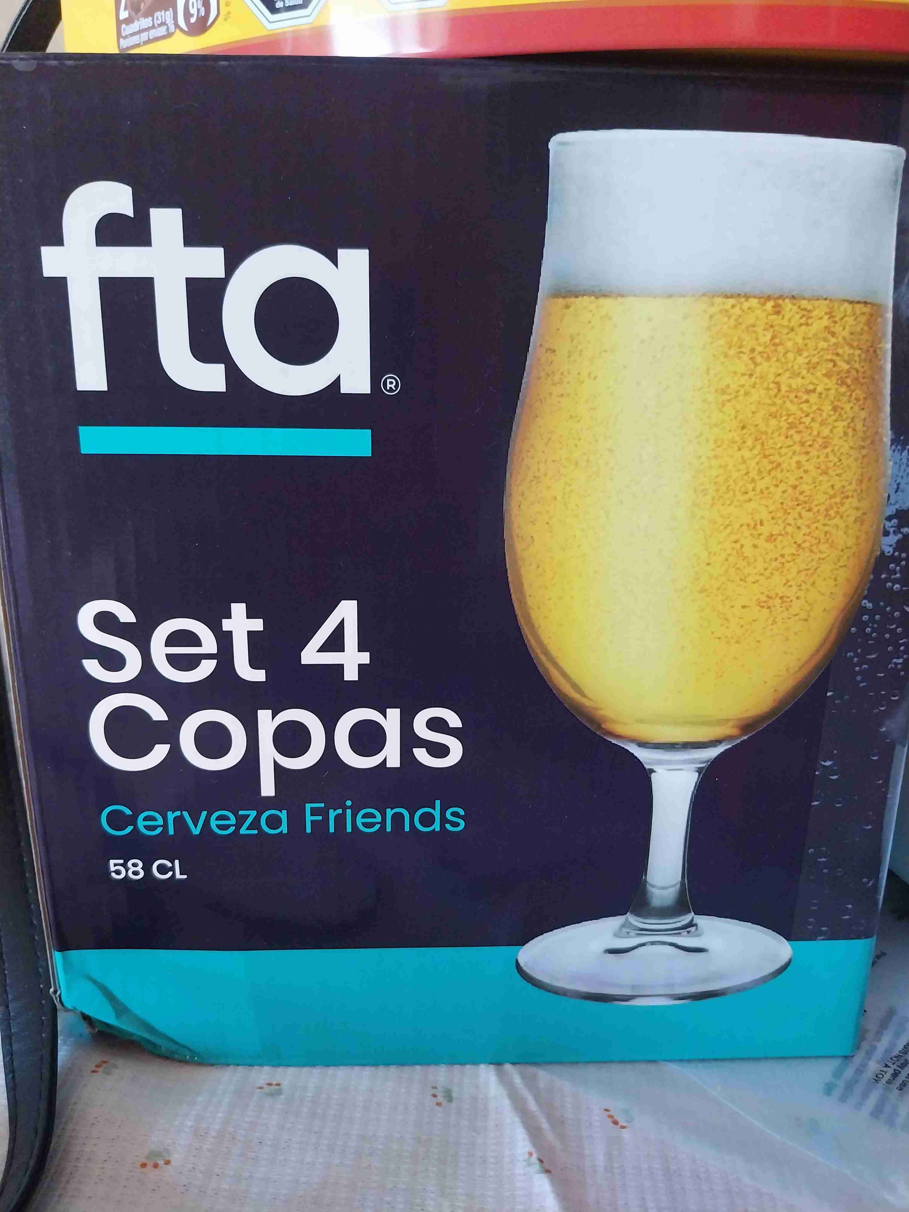 Set de 4 copas Cerveza Friends