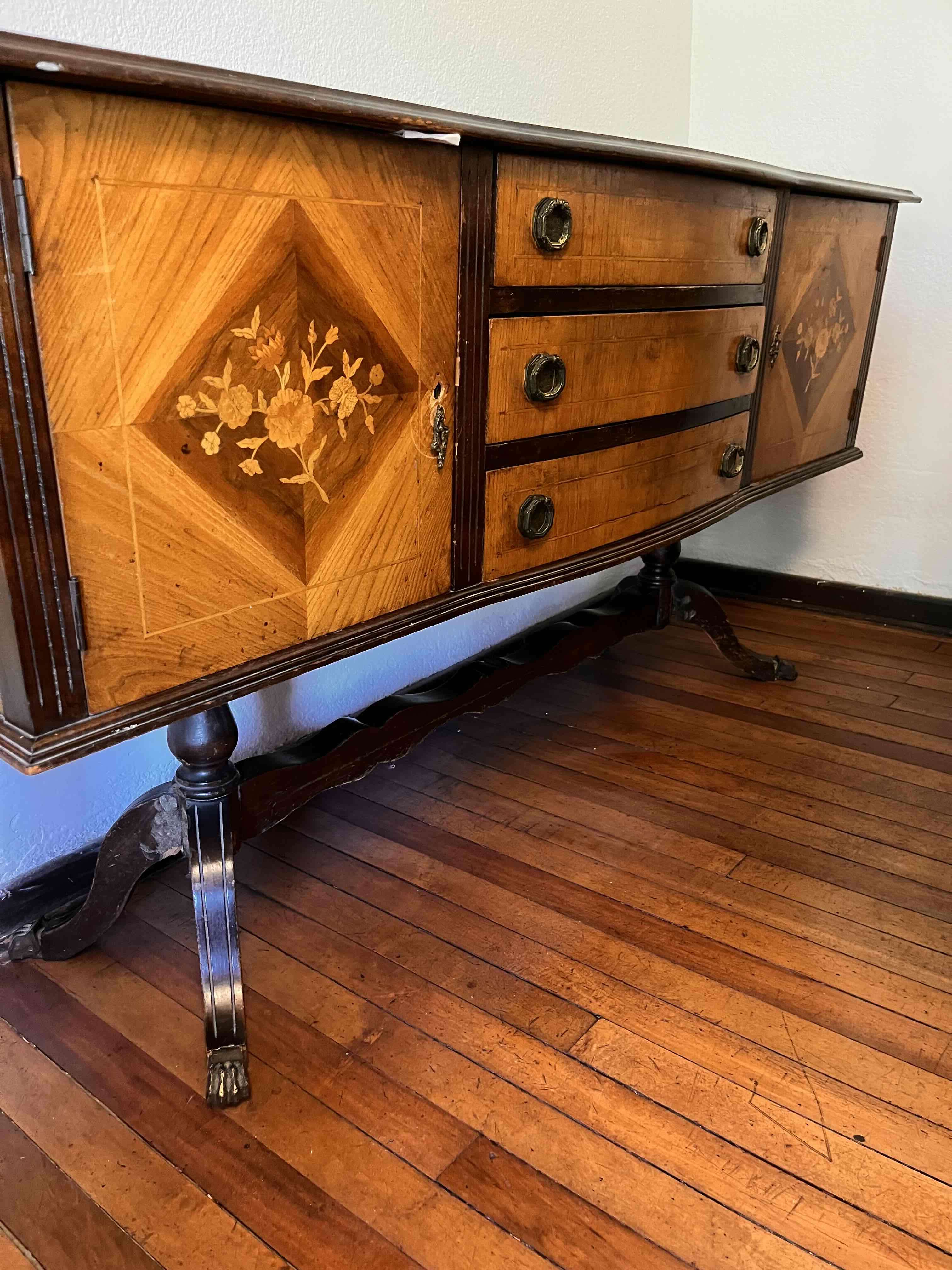 Cómoda o Buffet  de madera vintage - miniatura 3