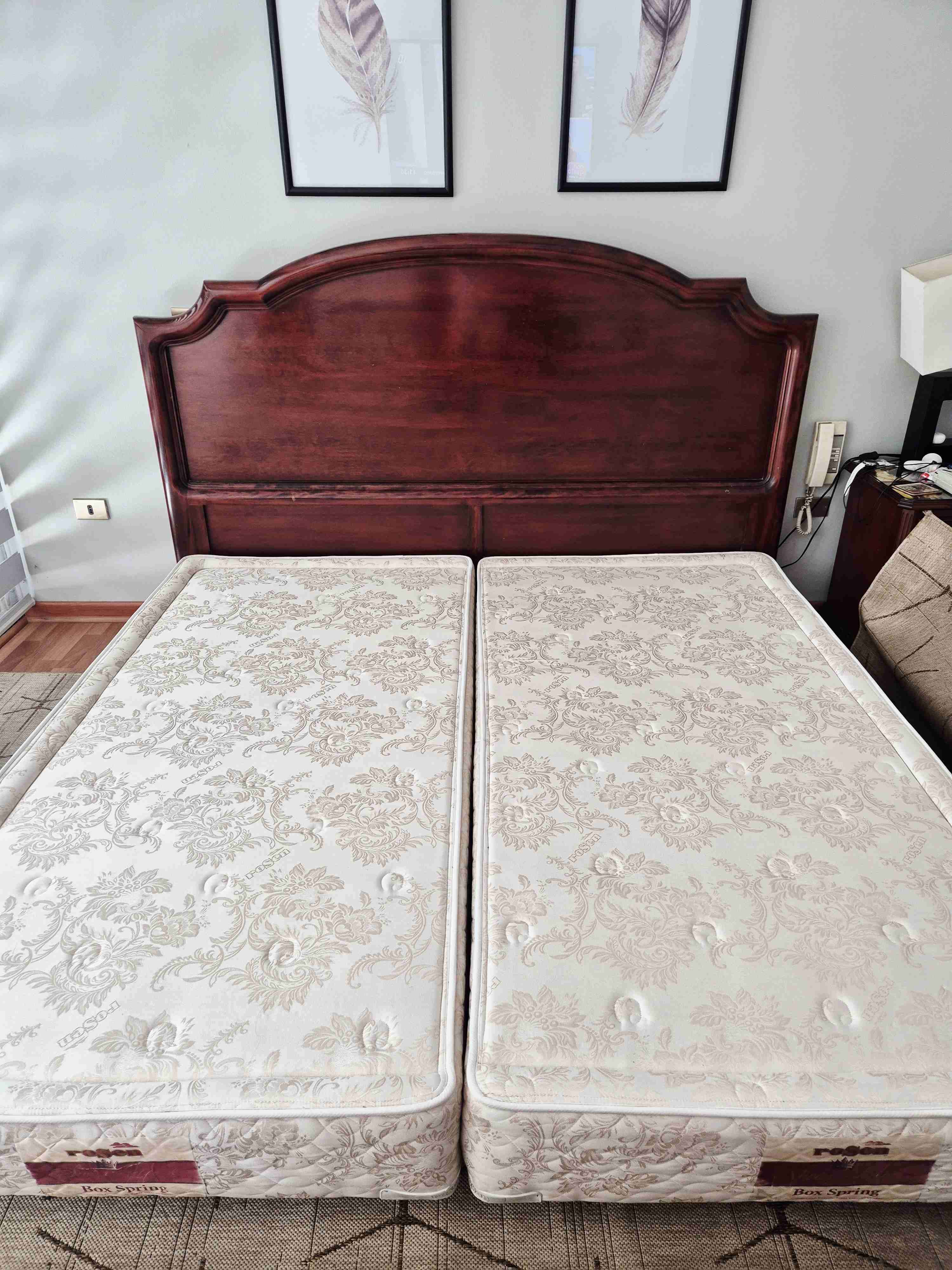 Cama kingl con colchones ta