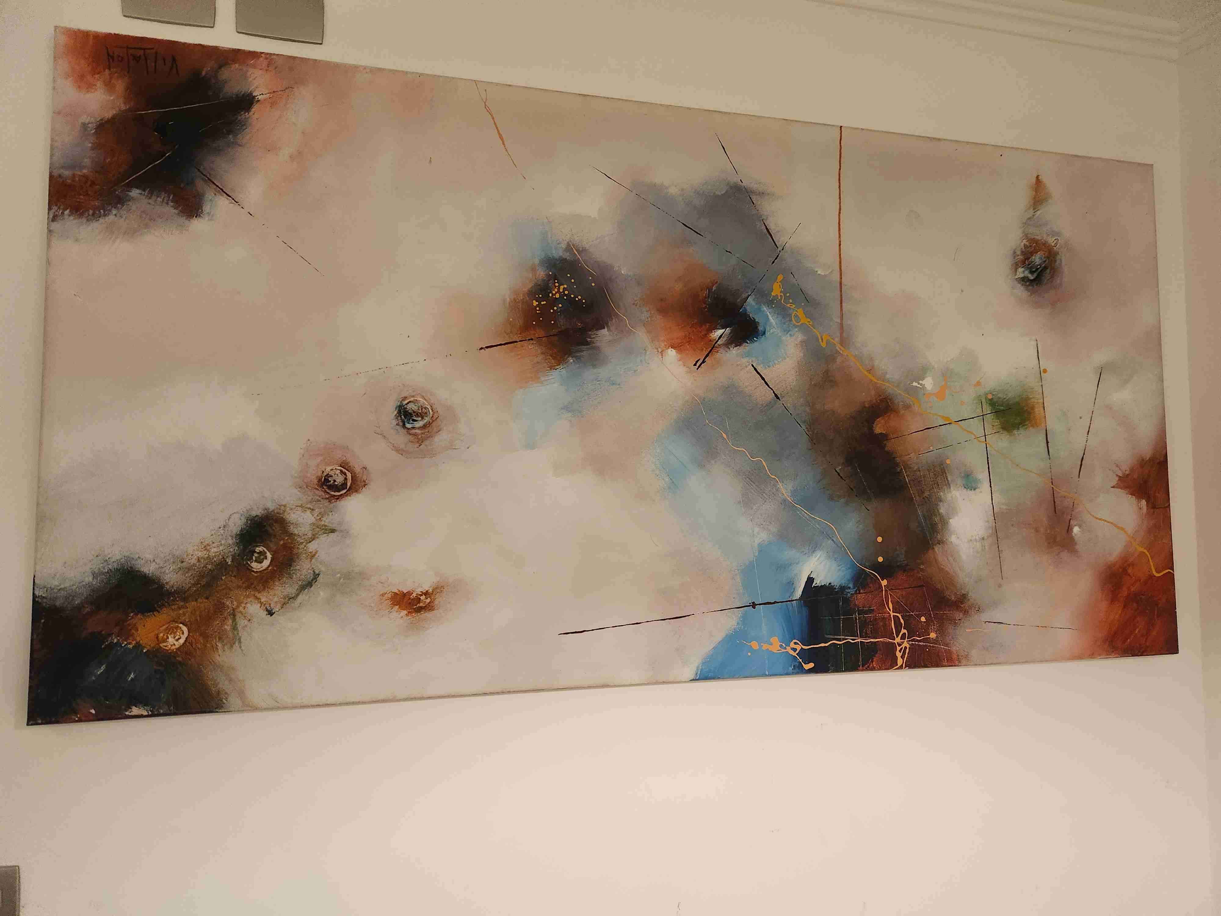 Cuadro abstracto grande - miniatura 2