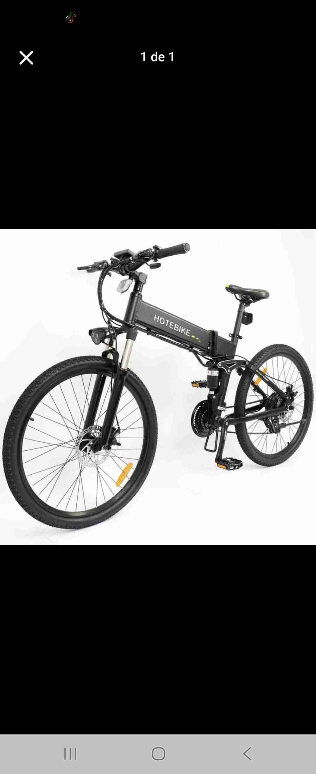 Bicicleta eléctrica Bruce plegable (Img ref)