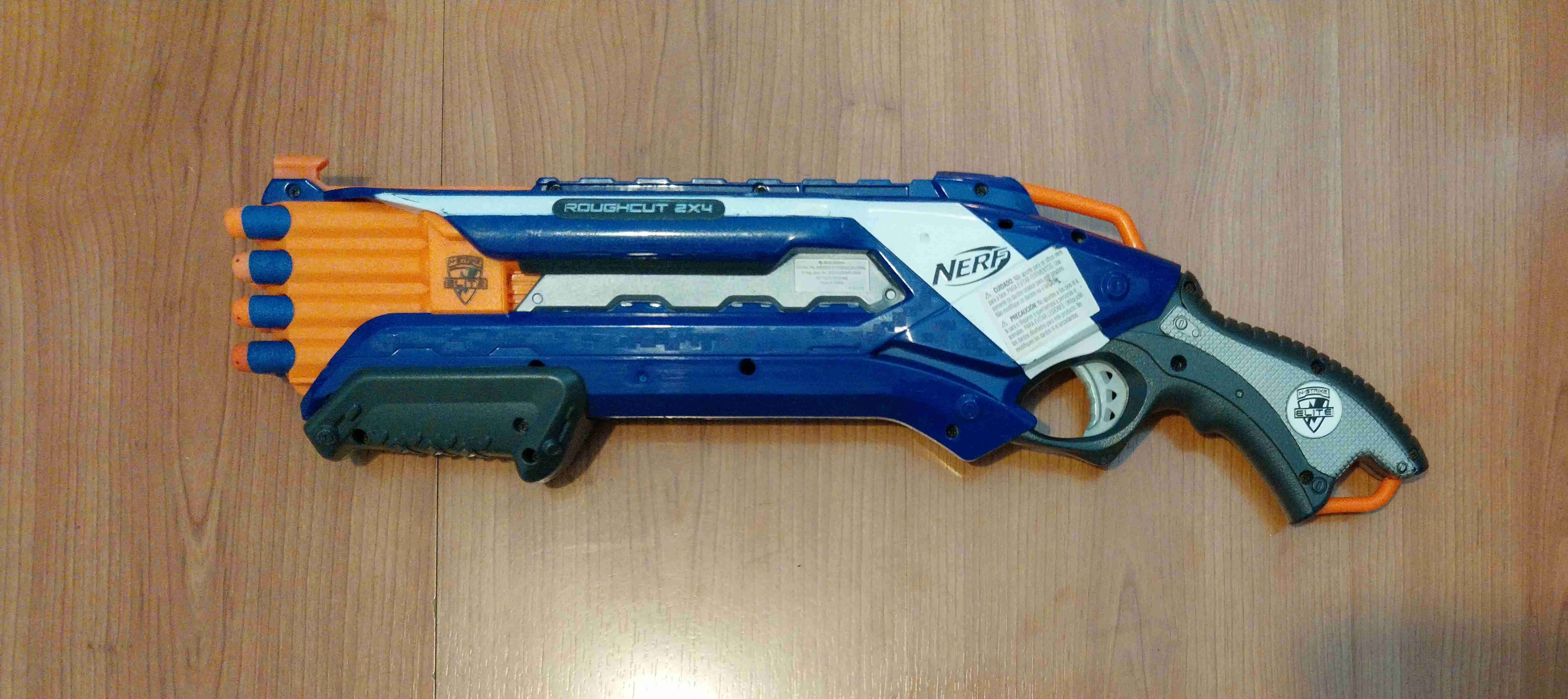 Lanzador Nerf Rough Cut 2x4( GRATIS sus balas) - miniatura 2