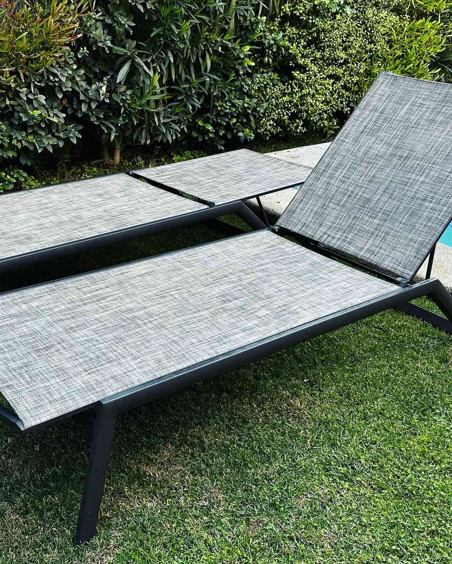 Pack 2 Rosen Reposeras Otranto Charcoal - miniatura 3