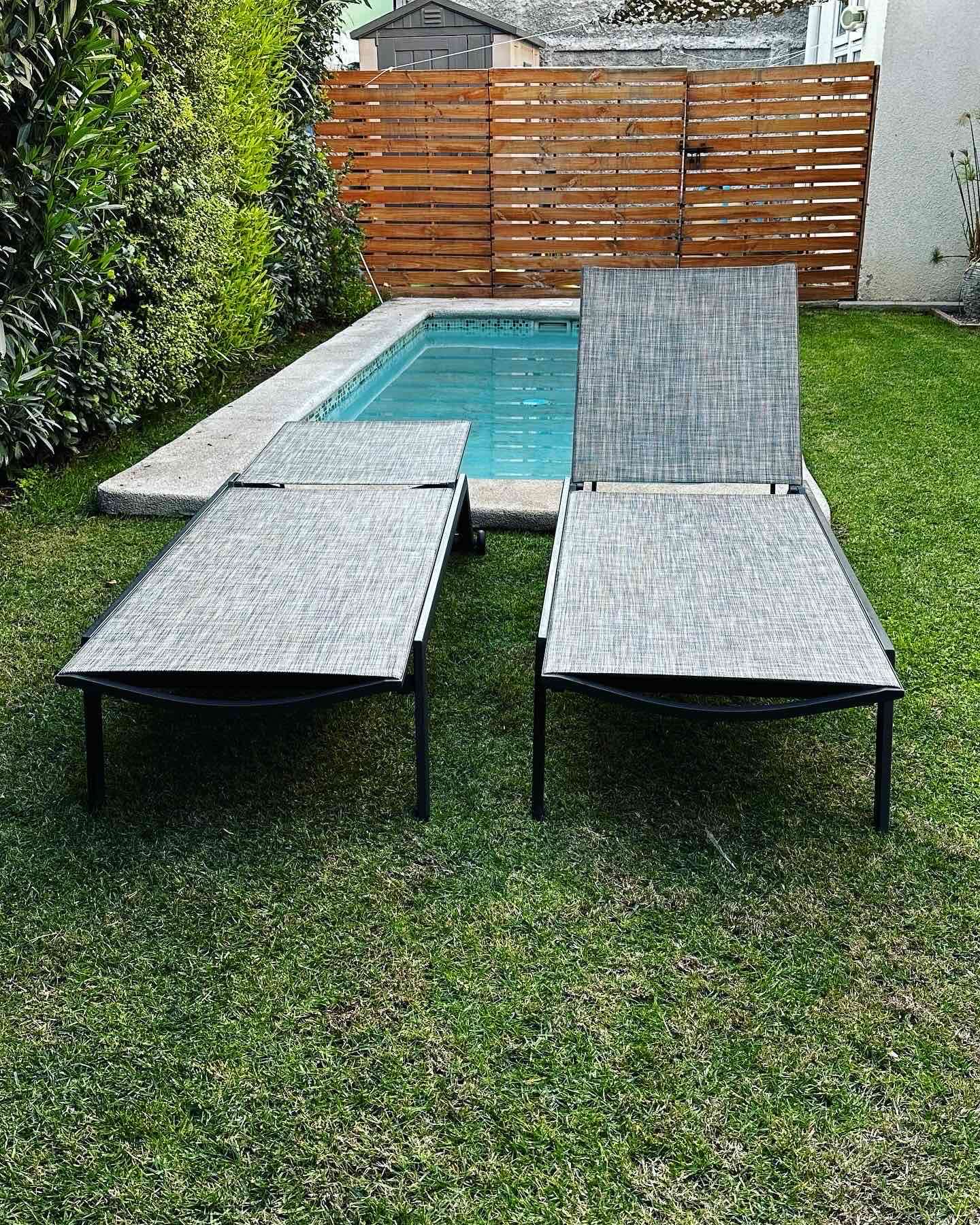 Pack 2 Rosen Reposeras Otranto Charcoal - miniatura 4