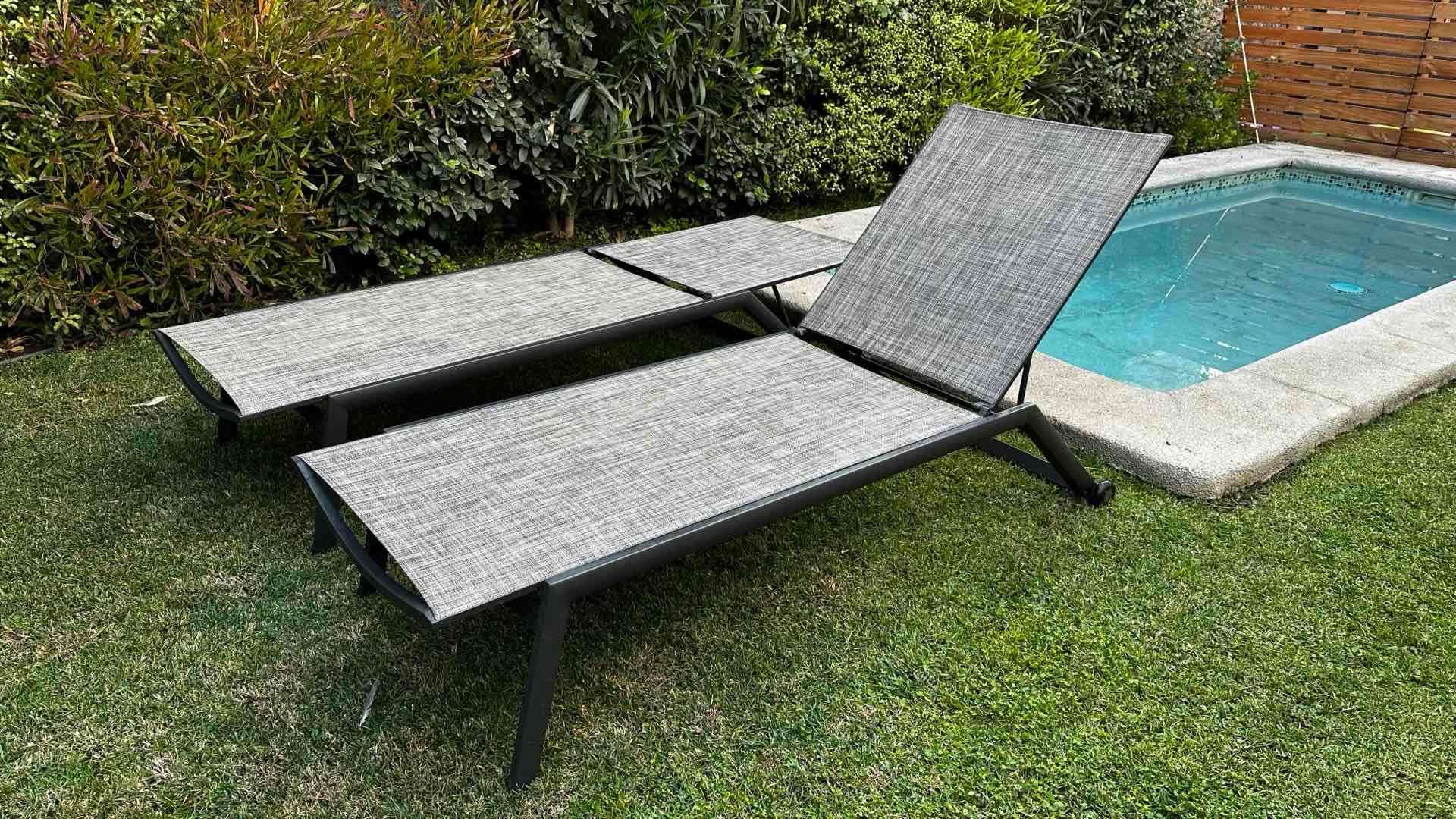 Pack 2 Rosen Reposeras Otranto Charcoal - miniatura 5