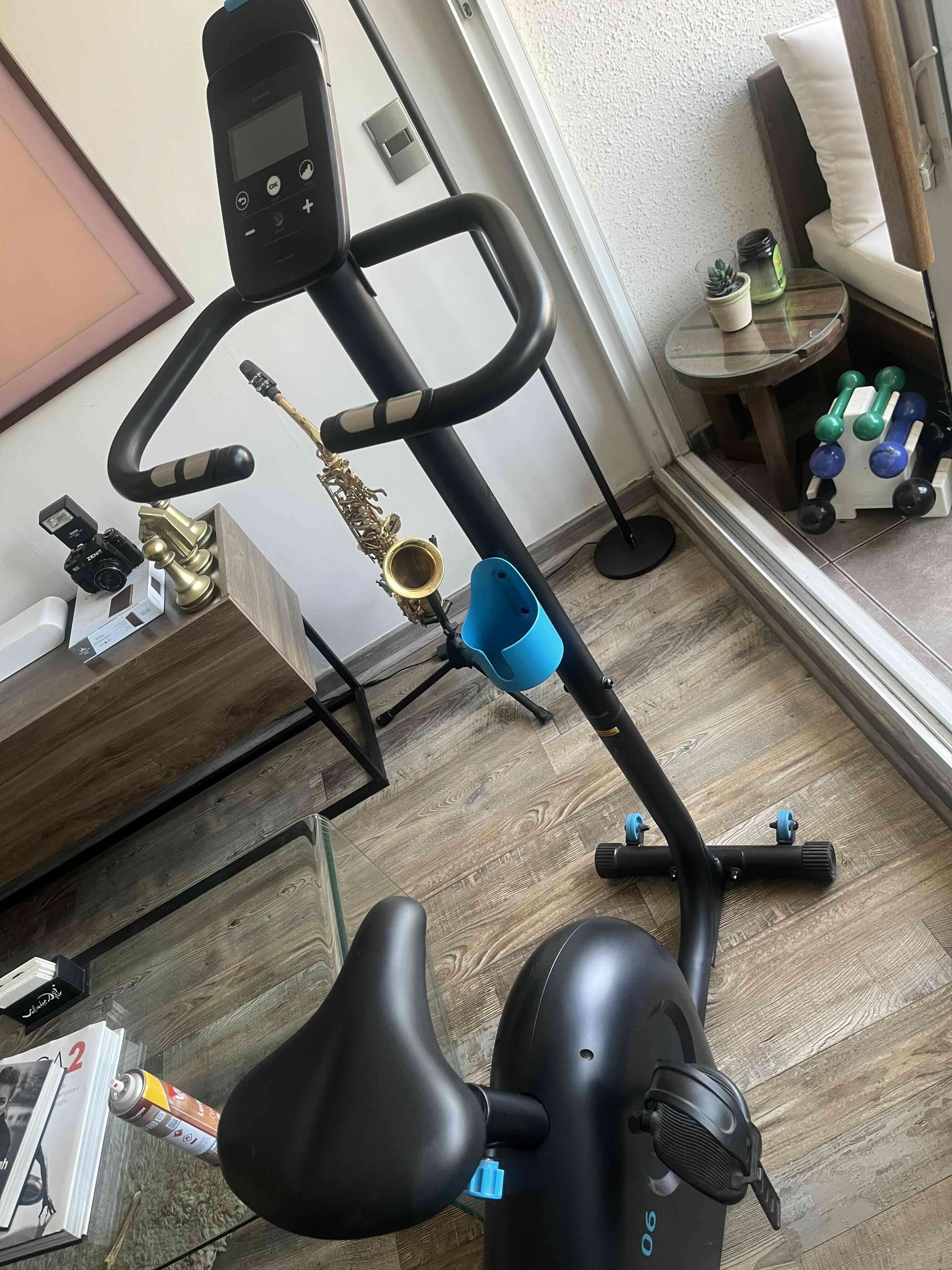 Bicicleta estática negra