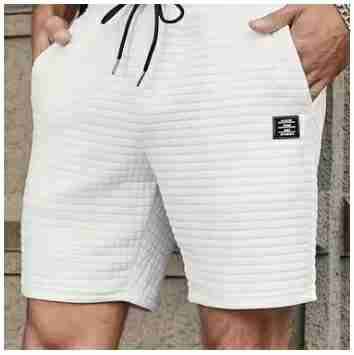 Shorts blancos de tela waffle - miniatura 2