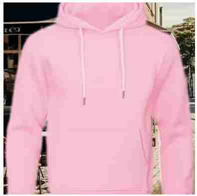 Polerón rosado con capucha