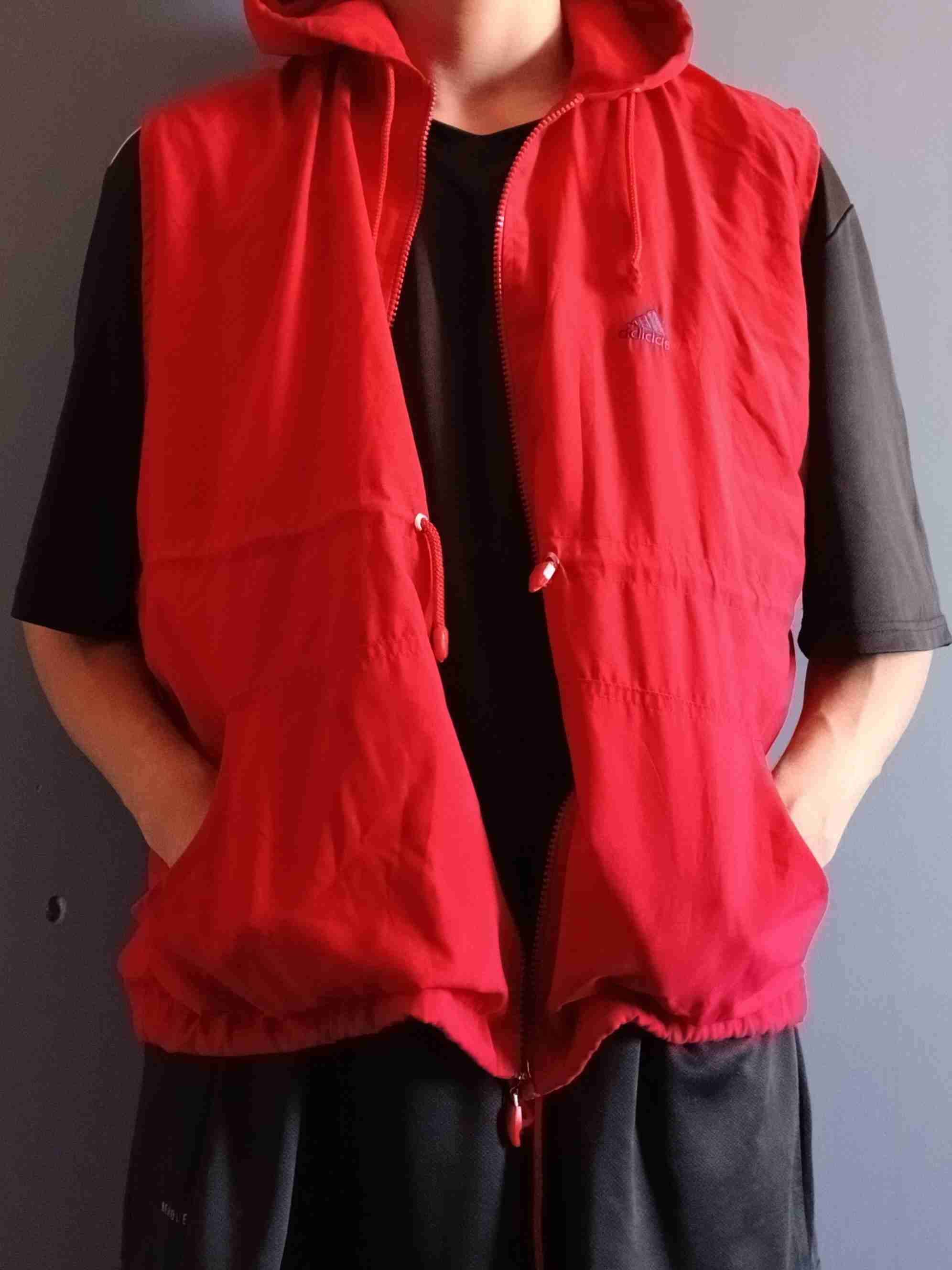 Chaleco sin mangas rojo Adidas - miniatura 6