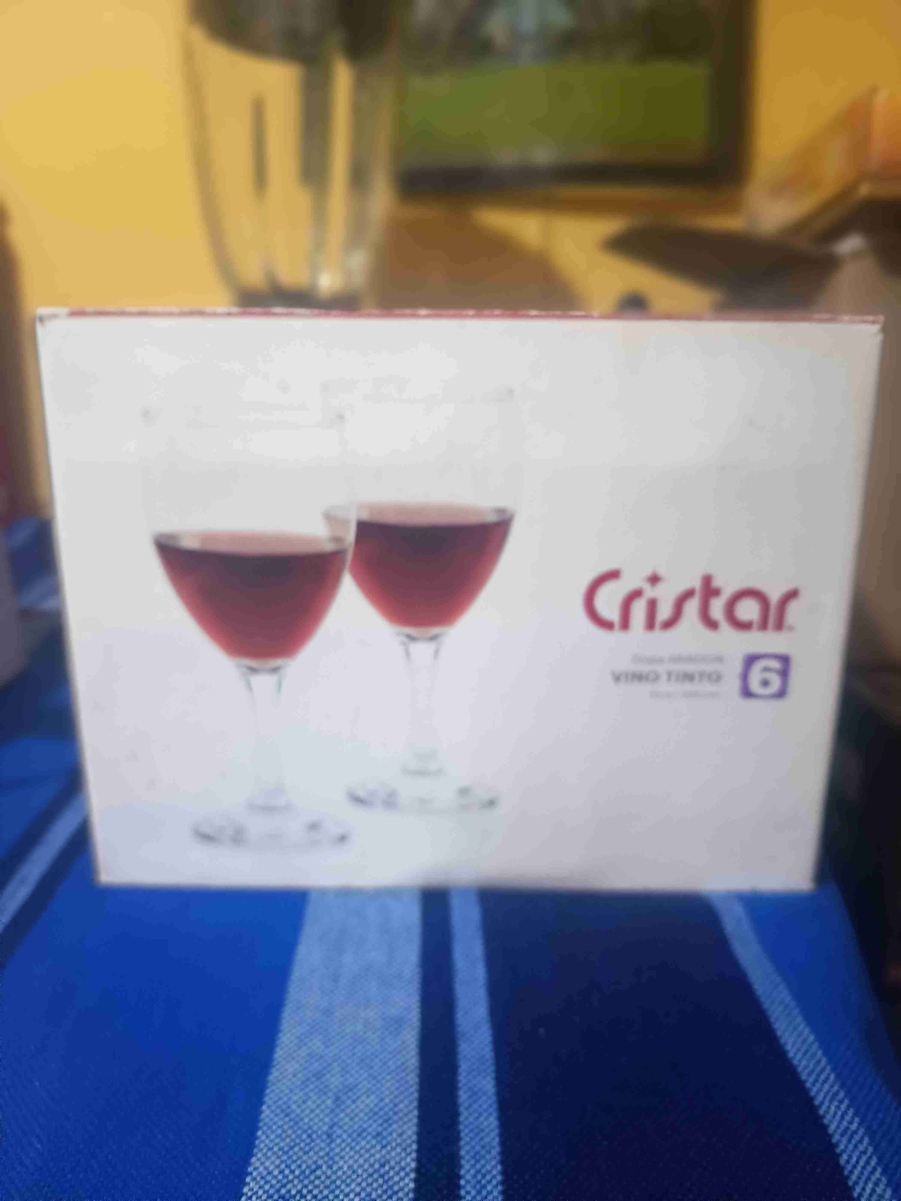 Set de 6 copas de vino Cristar