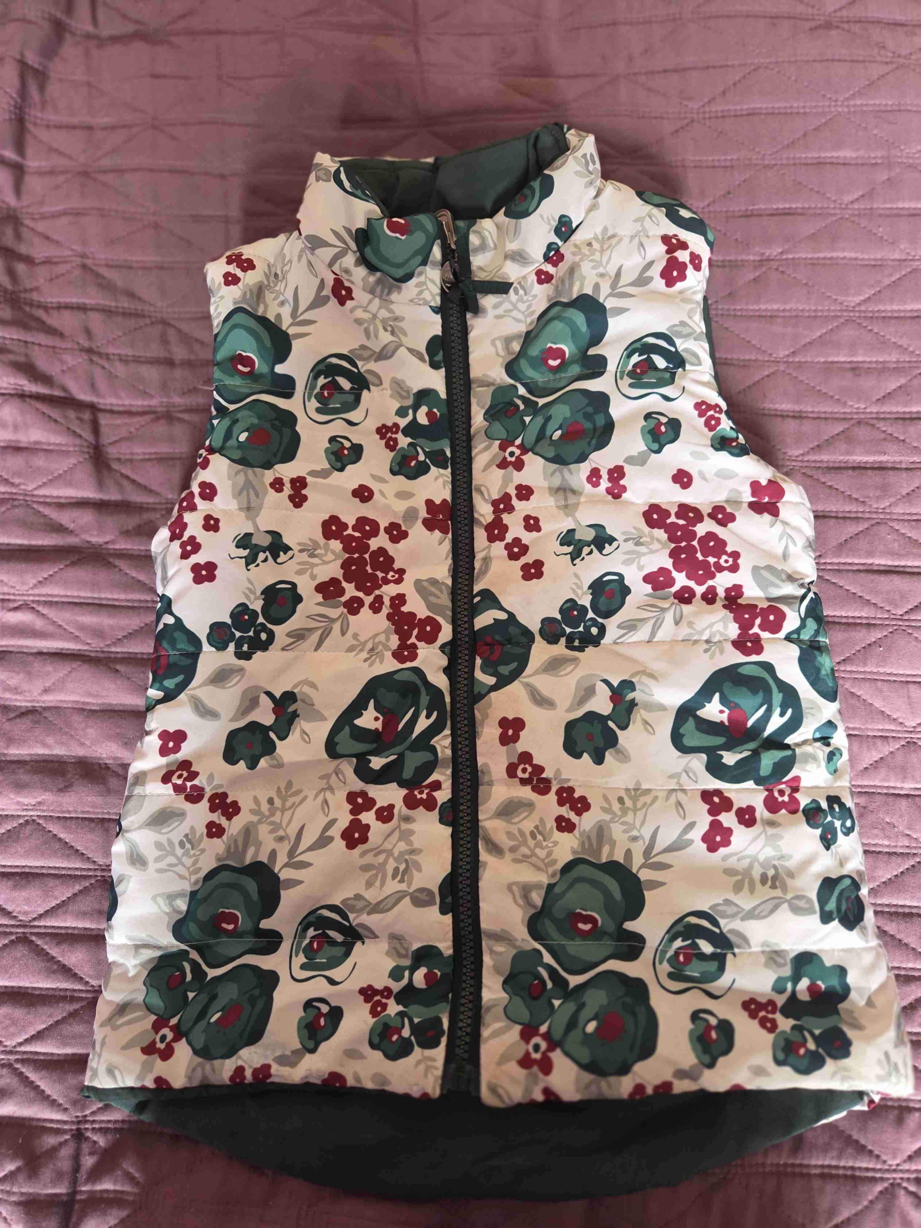 Chaleco sin mangas con flores talla 6