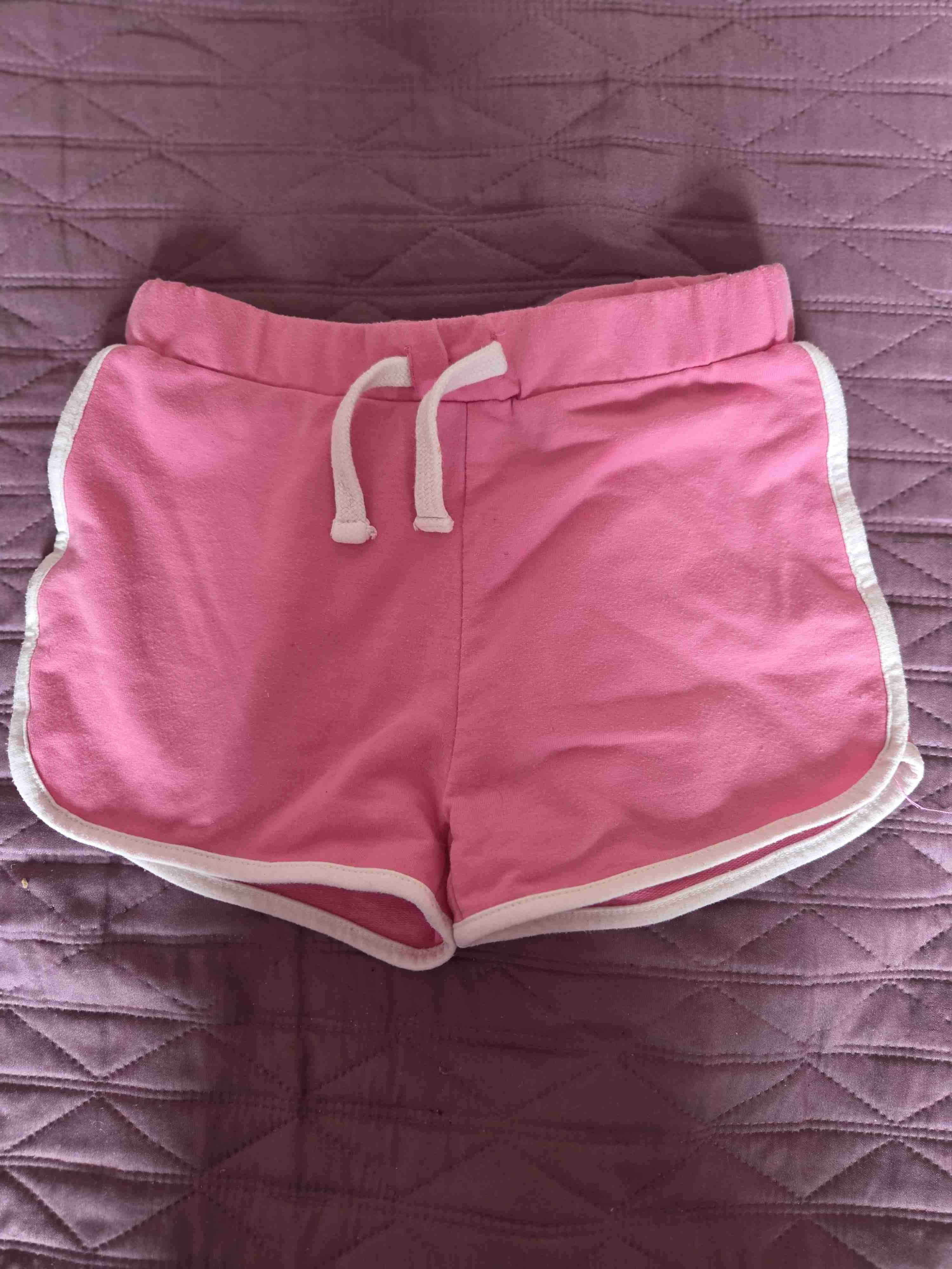 Shorts deportivos rosados talla 6