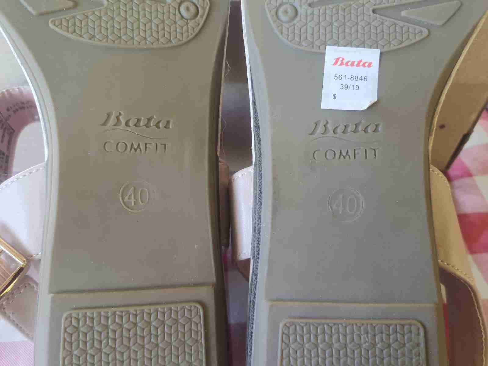 Sandalias bata Comfit beige nuevas - miniatura 2