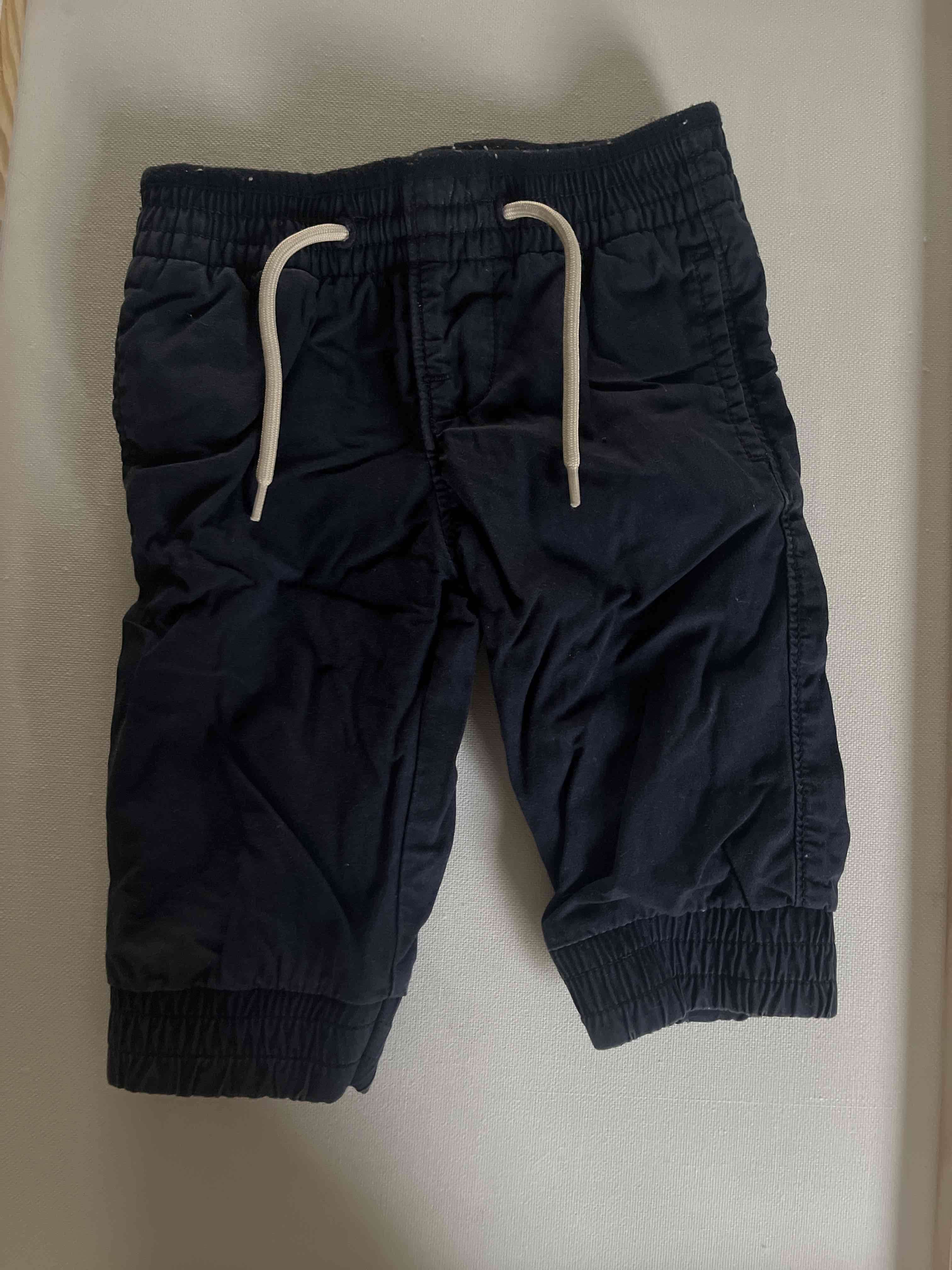 Pantalones cortos azul bebes. 3-6 meses