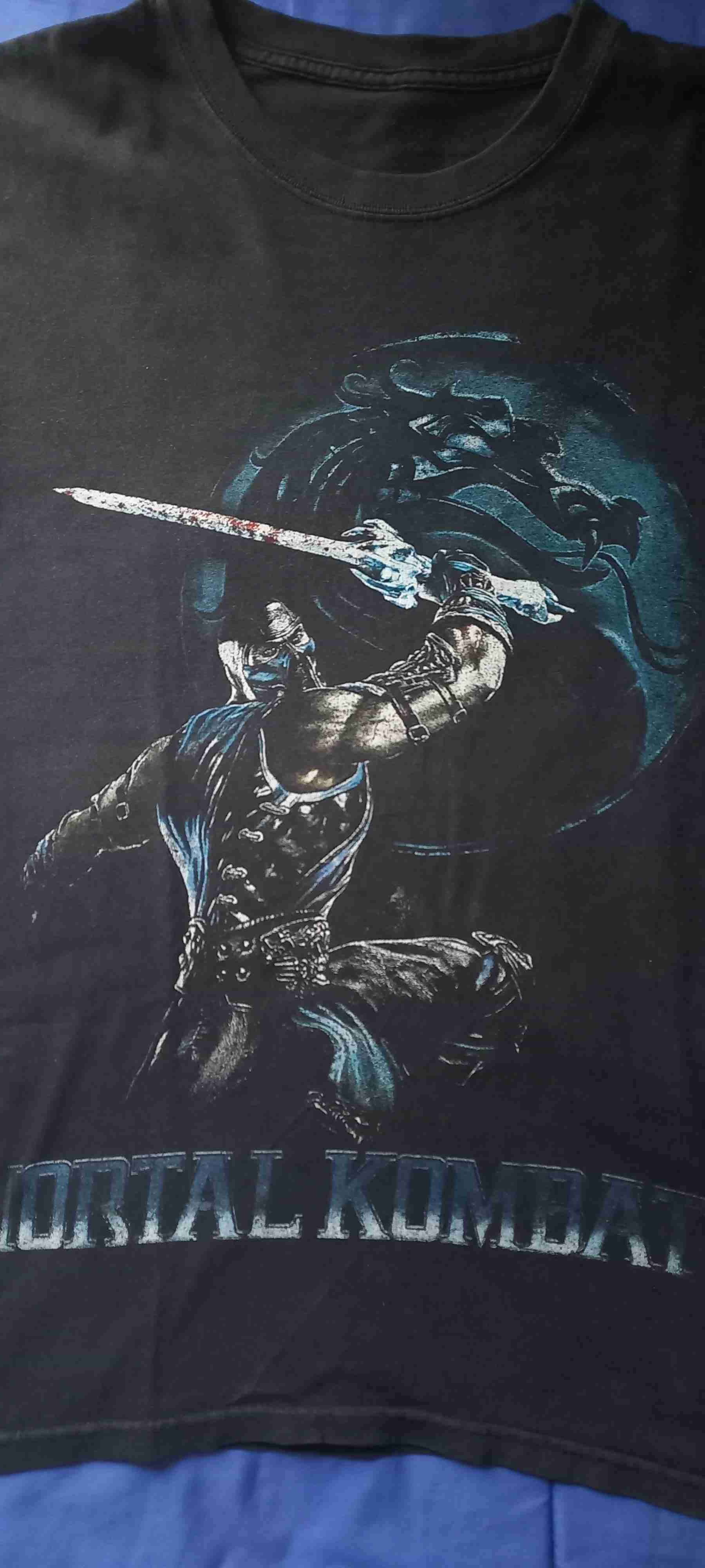 Polera negra Mortal Kombat talla M - miniatura 2