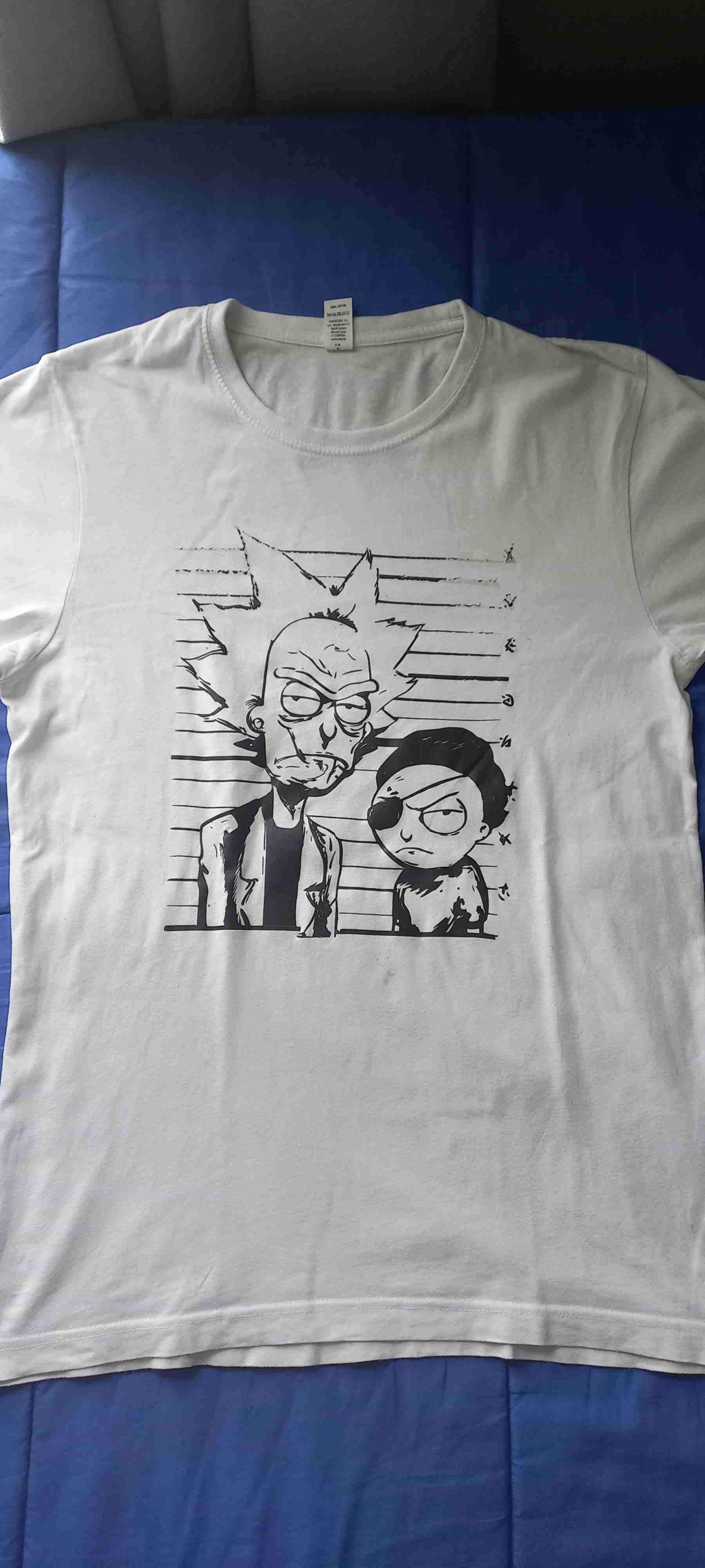 Polera blanca Rick & Morty talla M - miniatura 2