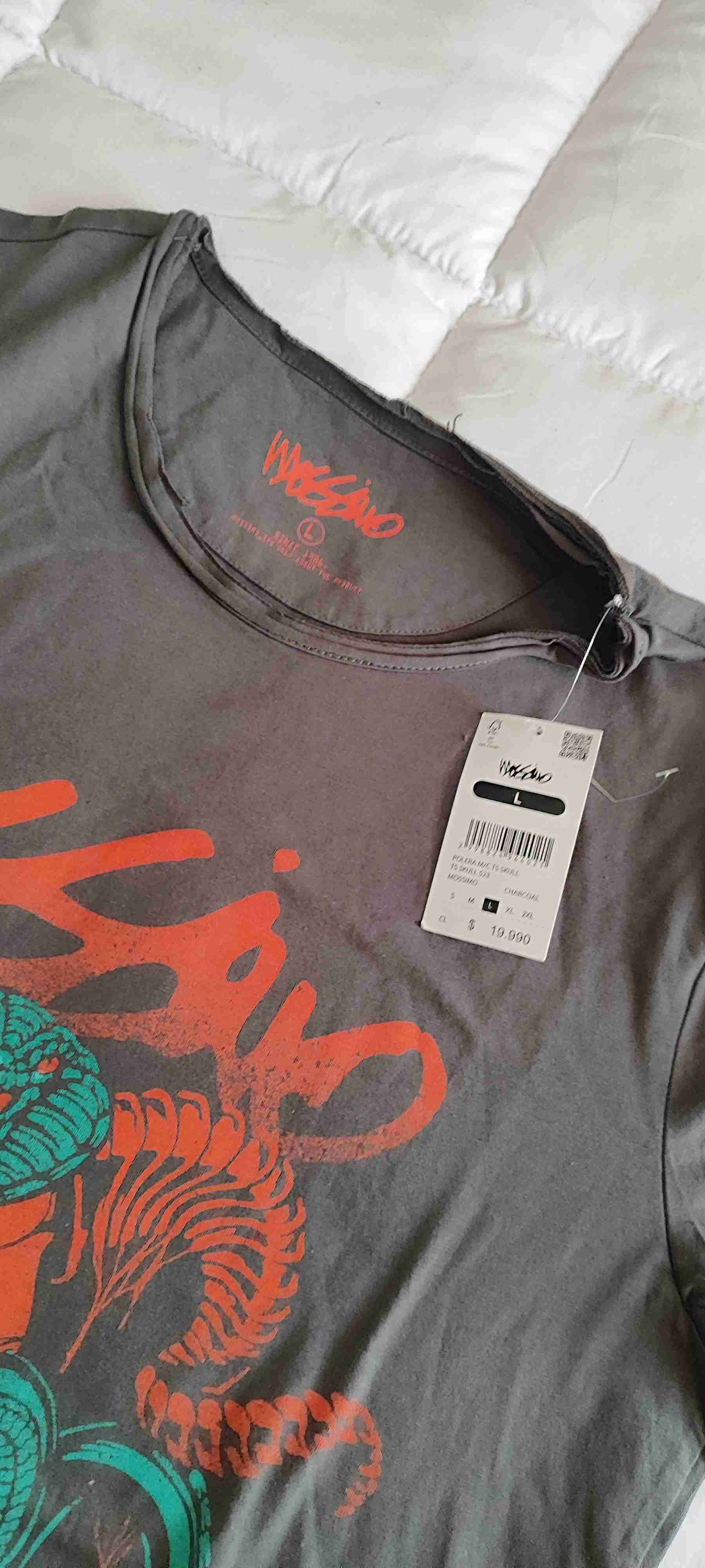 Polera gris con estampado Mossimo - miniatura 2