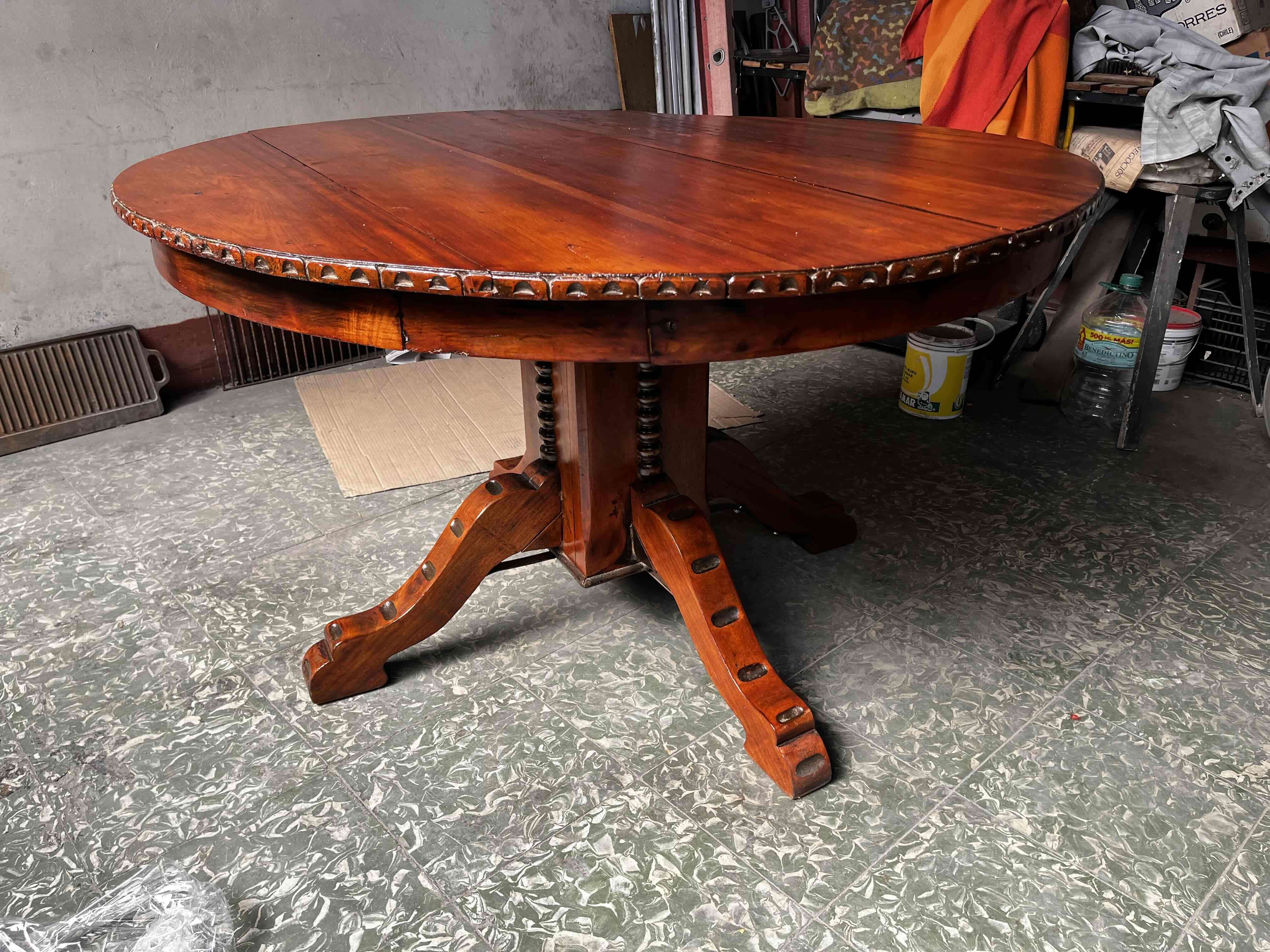 Mesa redonda de madera - miniatura 2