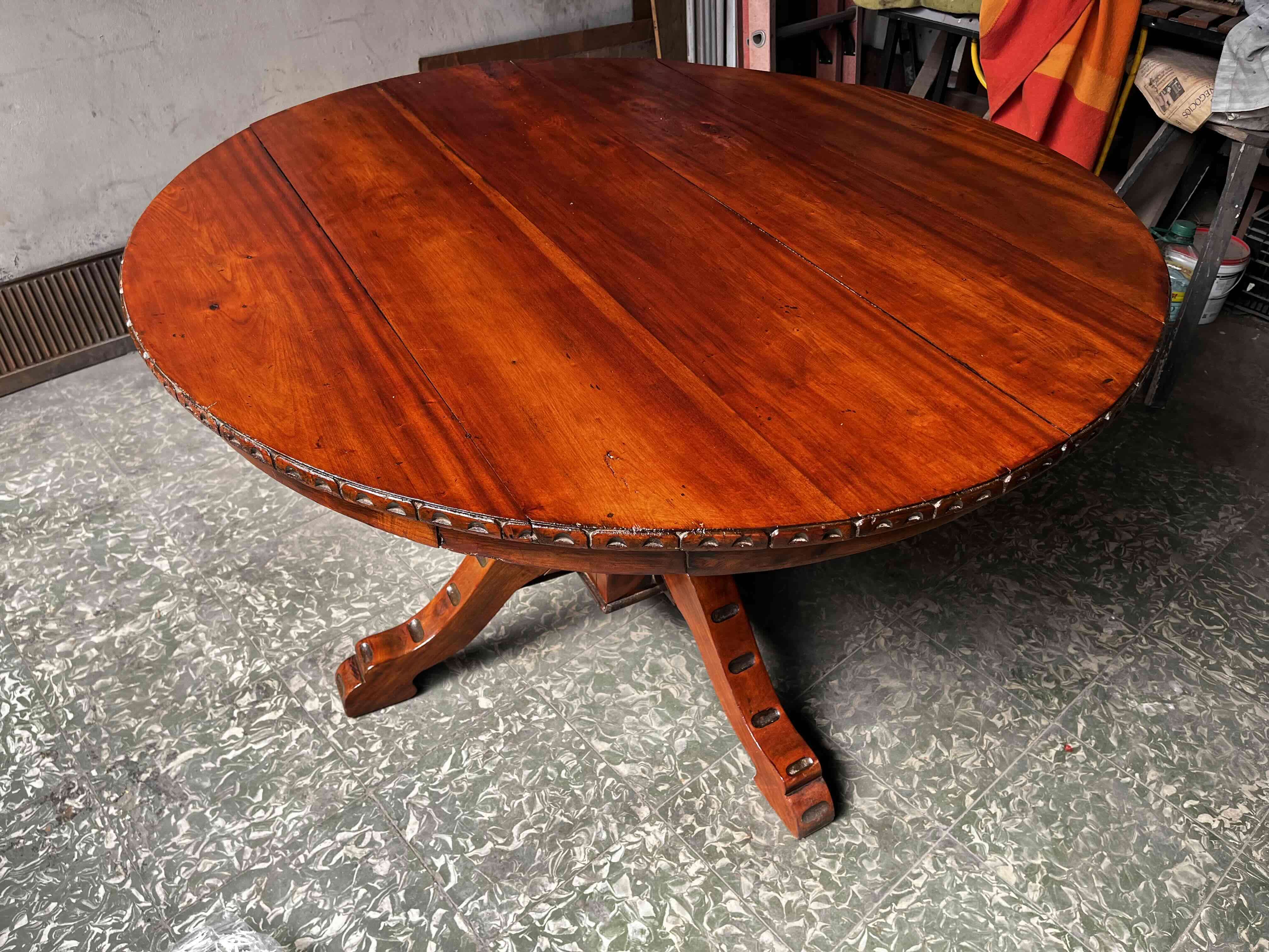 Mesa redonda de madera - miniatura 3