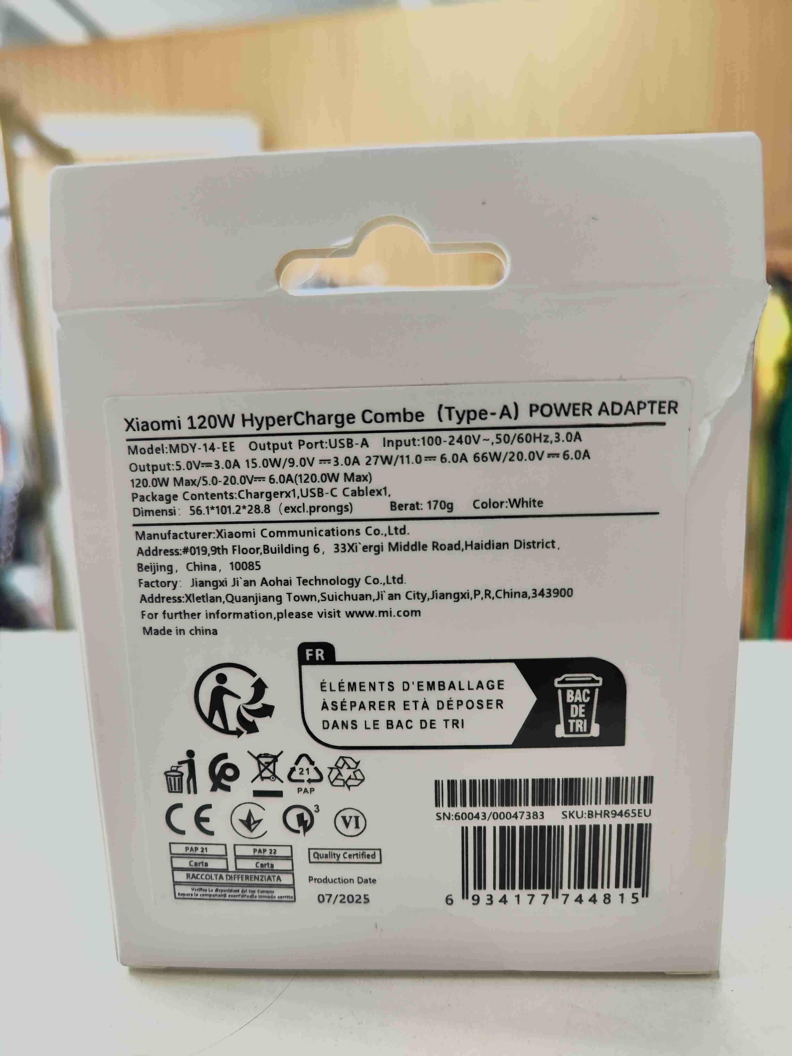 Cargador Xiaomi 120W Hyper Charge - miniatura 2