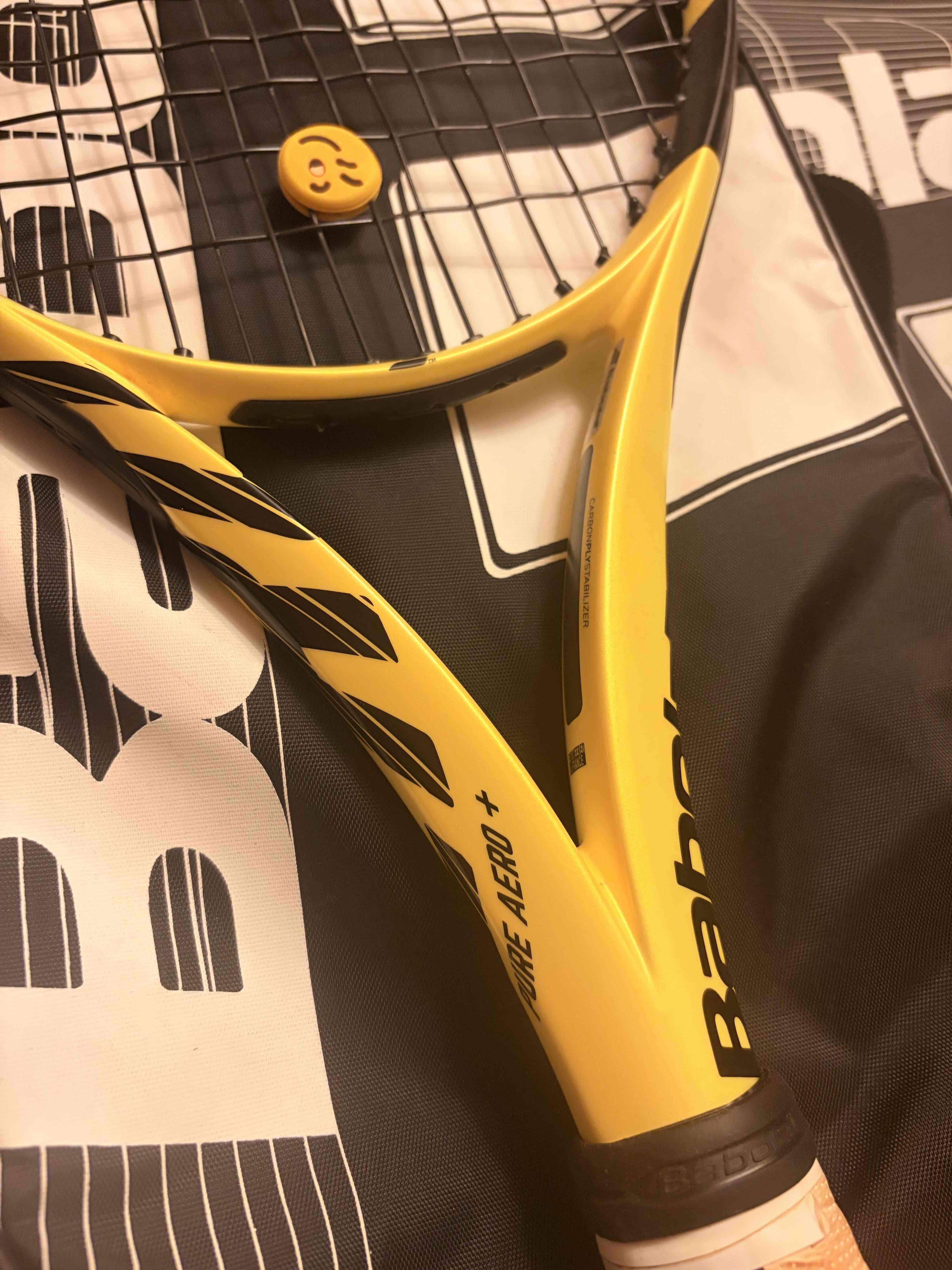 Raqueta de tenis Babolat amarilla - miniatura 3