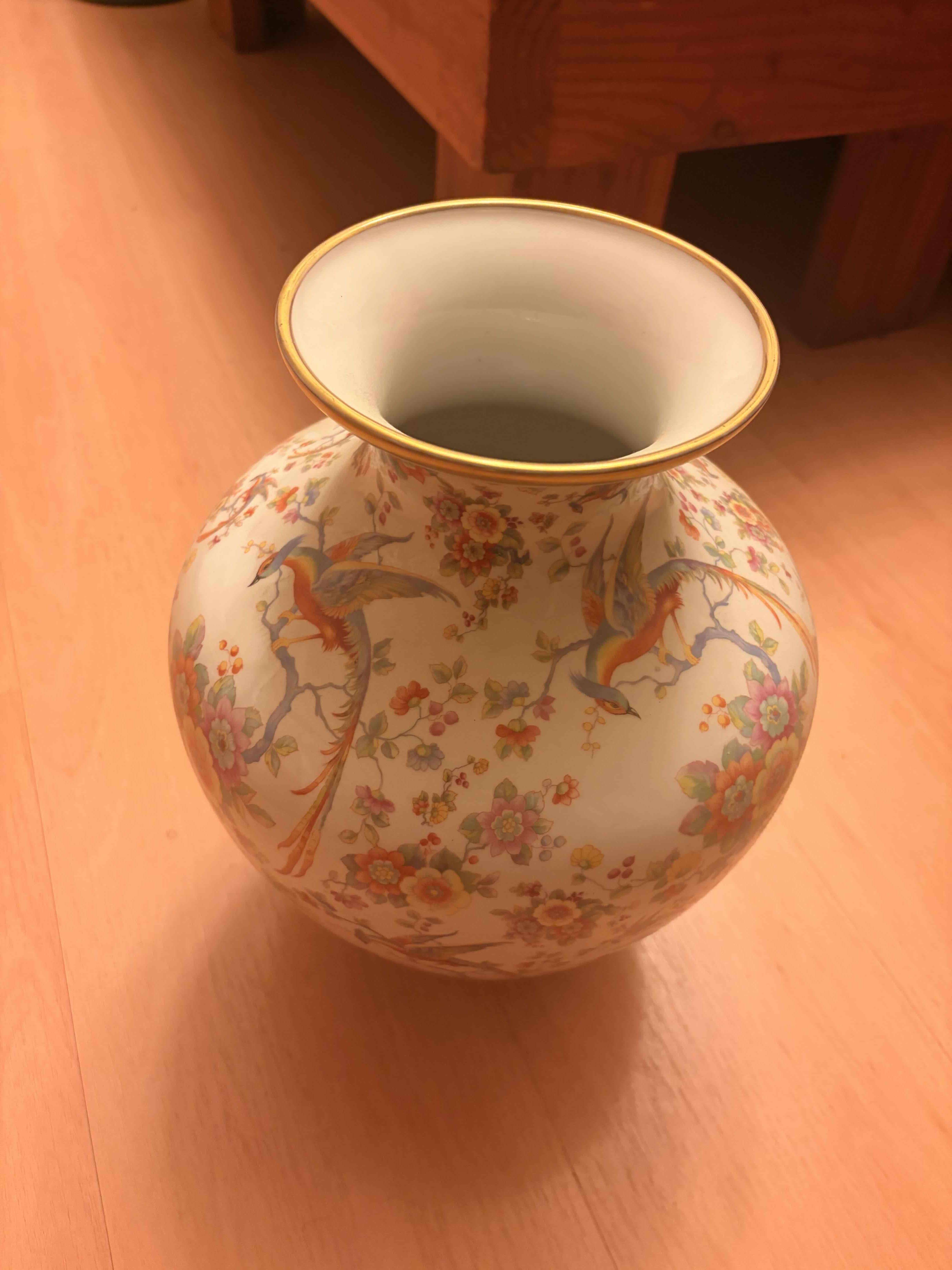 Florero de porcelana decorativo