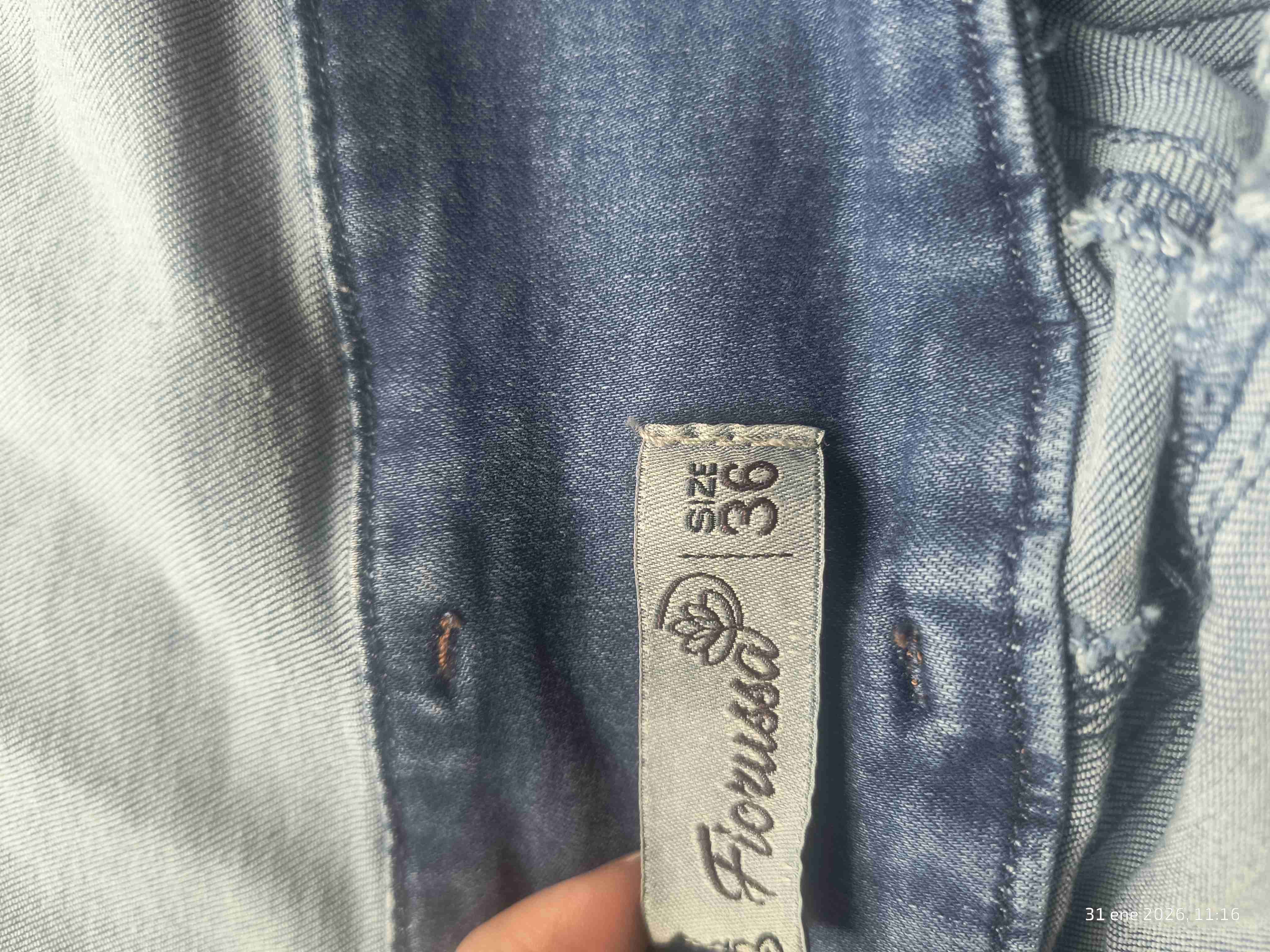 Jardinera de mezclilla azul - miniatura 2