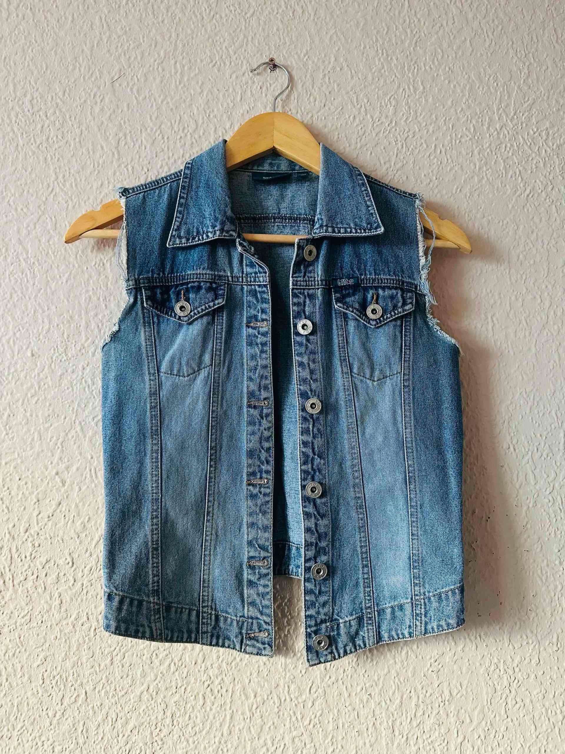 Chaqueta de mezclilla sin mangas