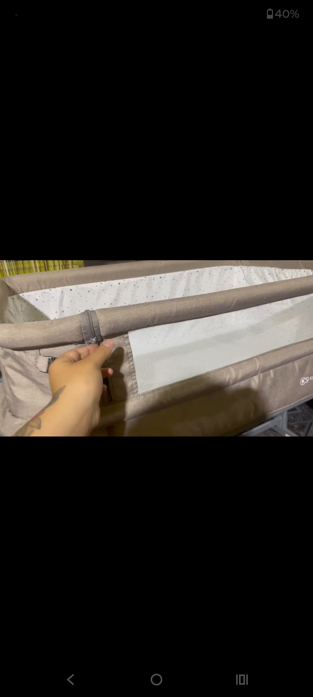 Cuna colecho Kinderkraft beige - miniatura 3