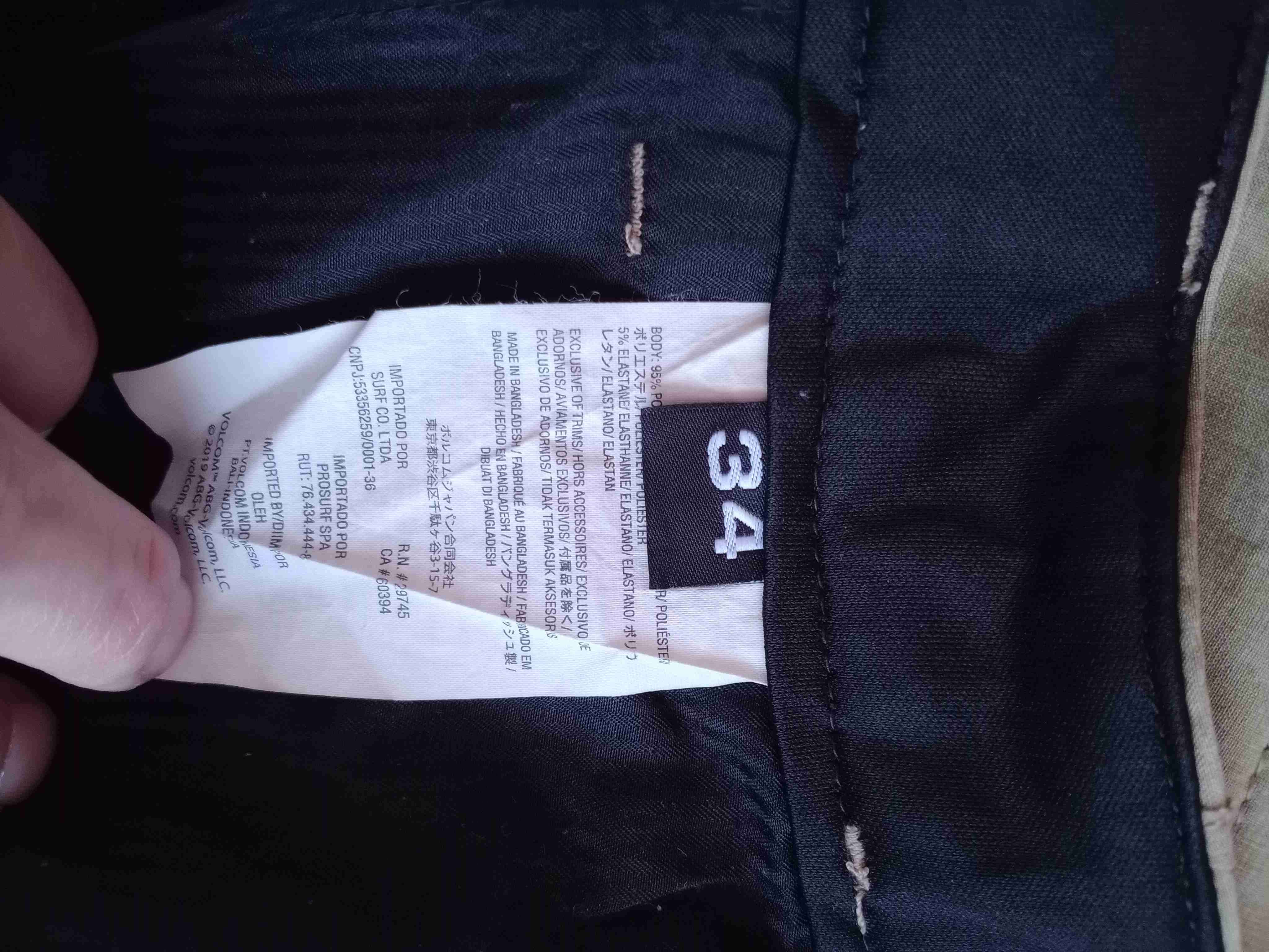 Shorts beige de hombre Volcom - miniatura 5