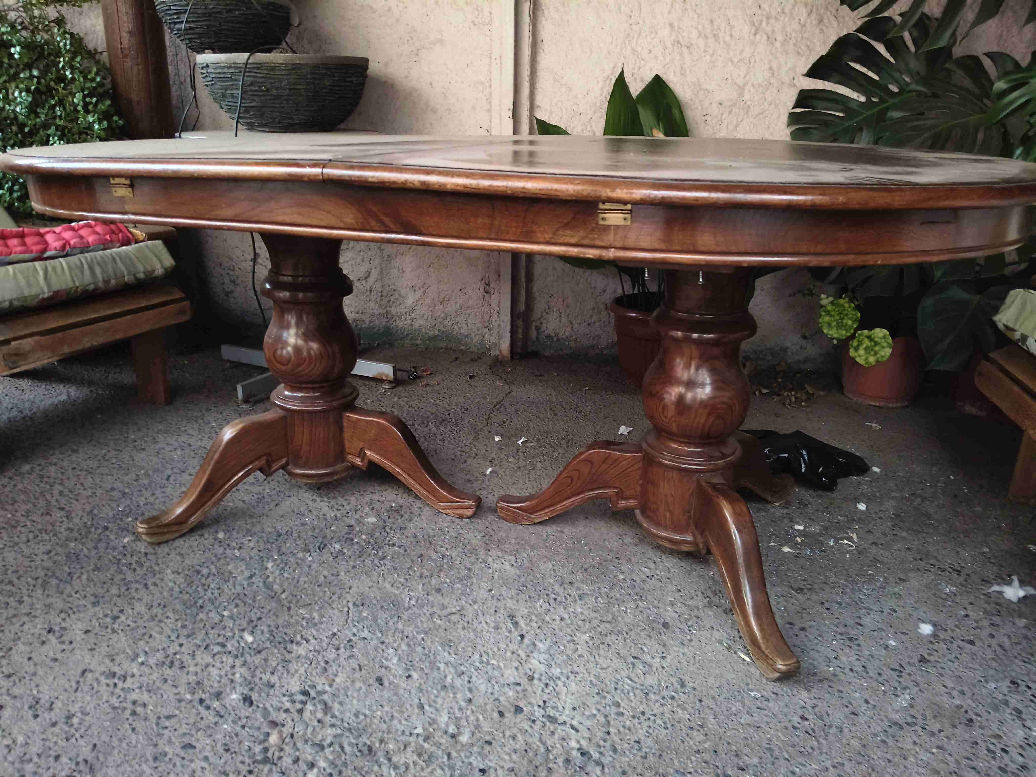 Mesa de comedor madera encina - miniatura 2