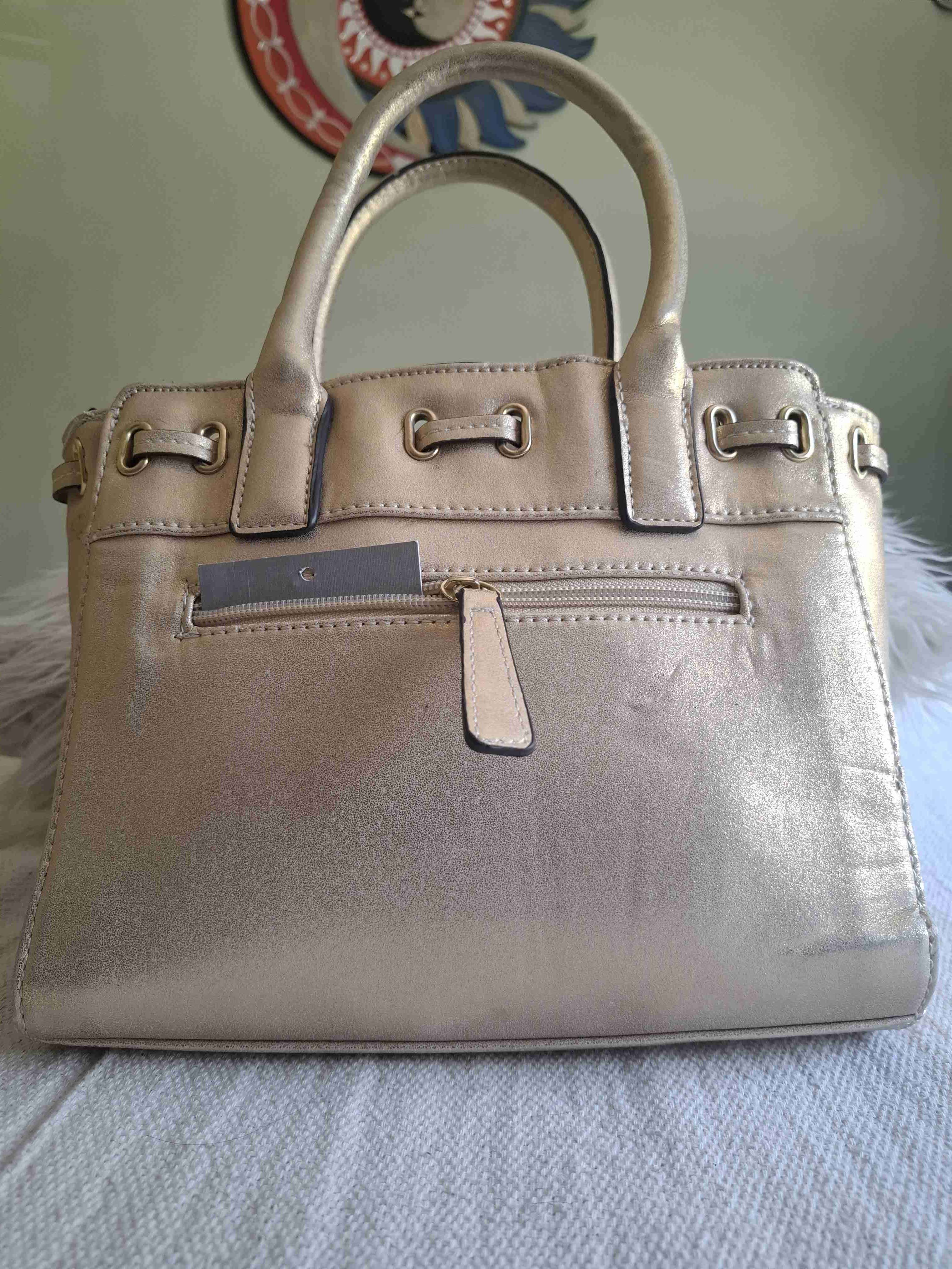 Cartera beige elegante - miniatura 4