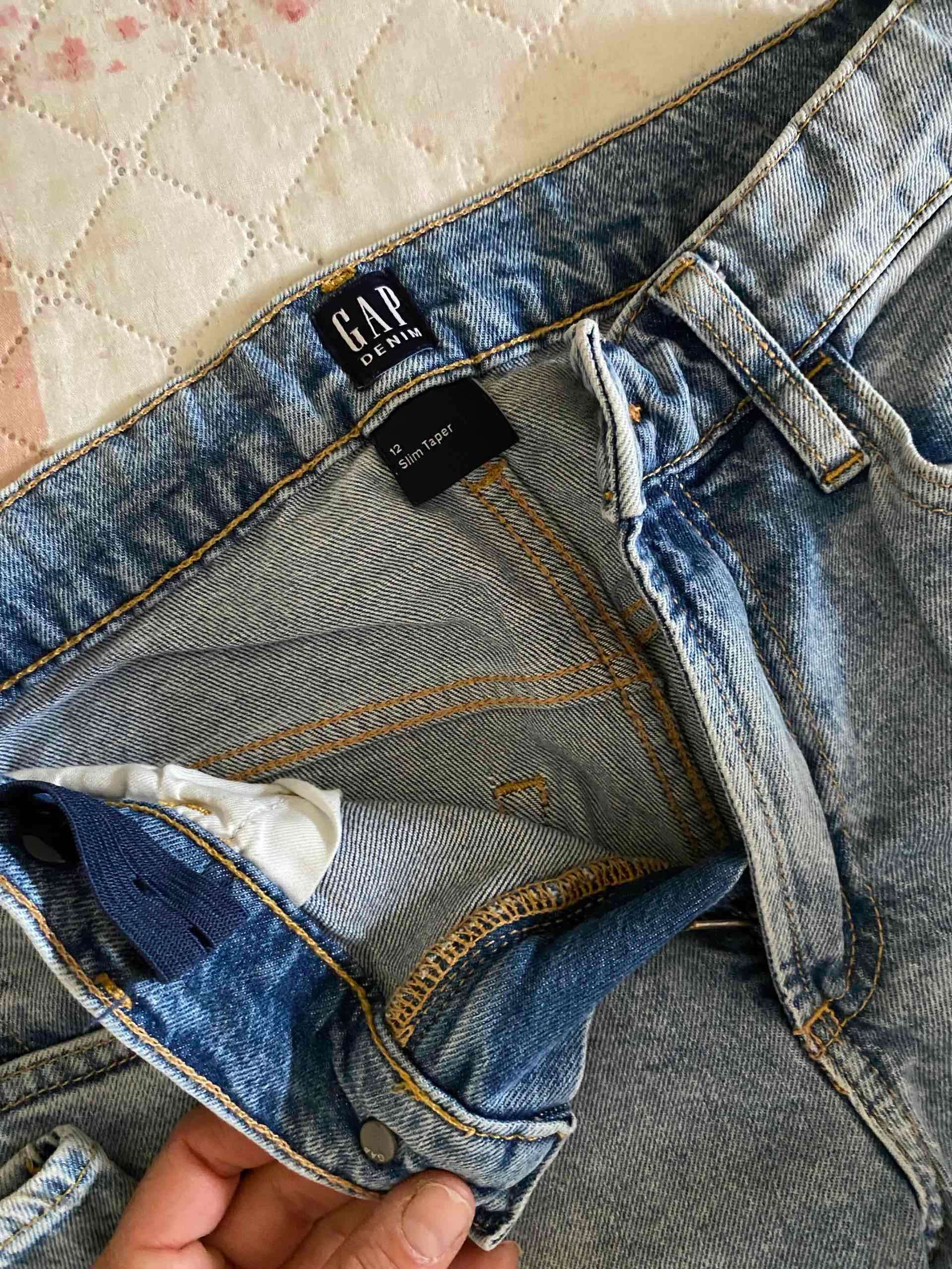 Jeans azules GAP slim taper t12 niño