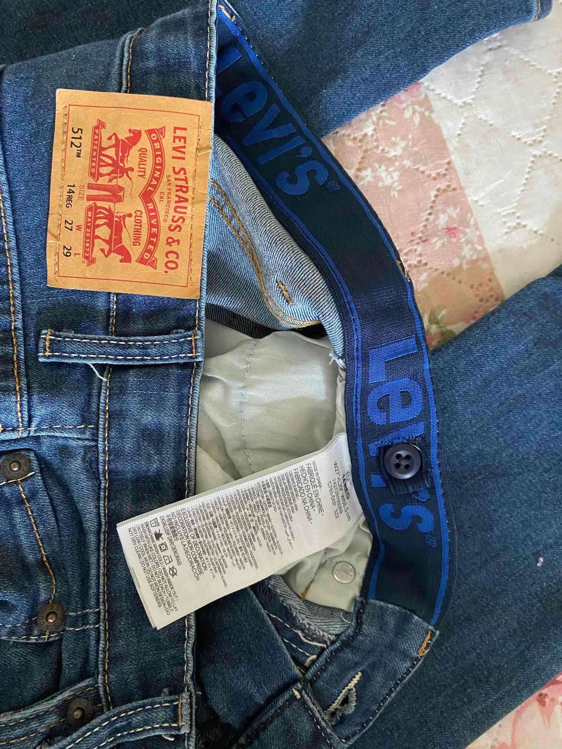 Jeans Levi's 512 ajustados t14 niño