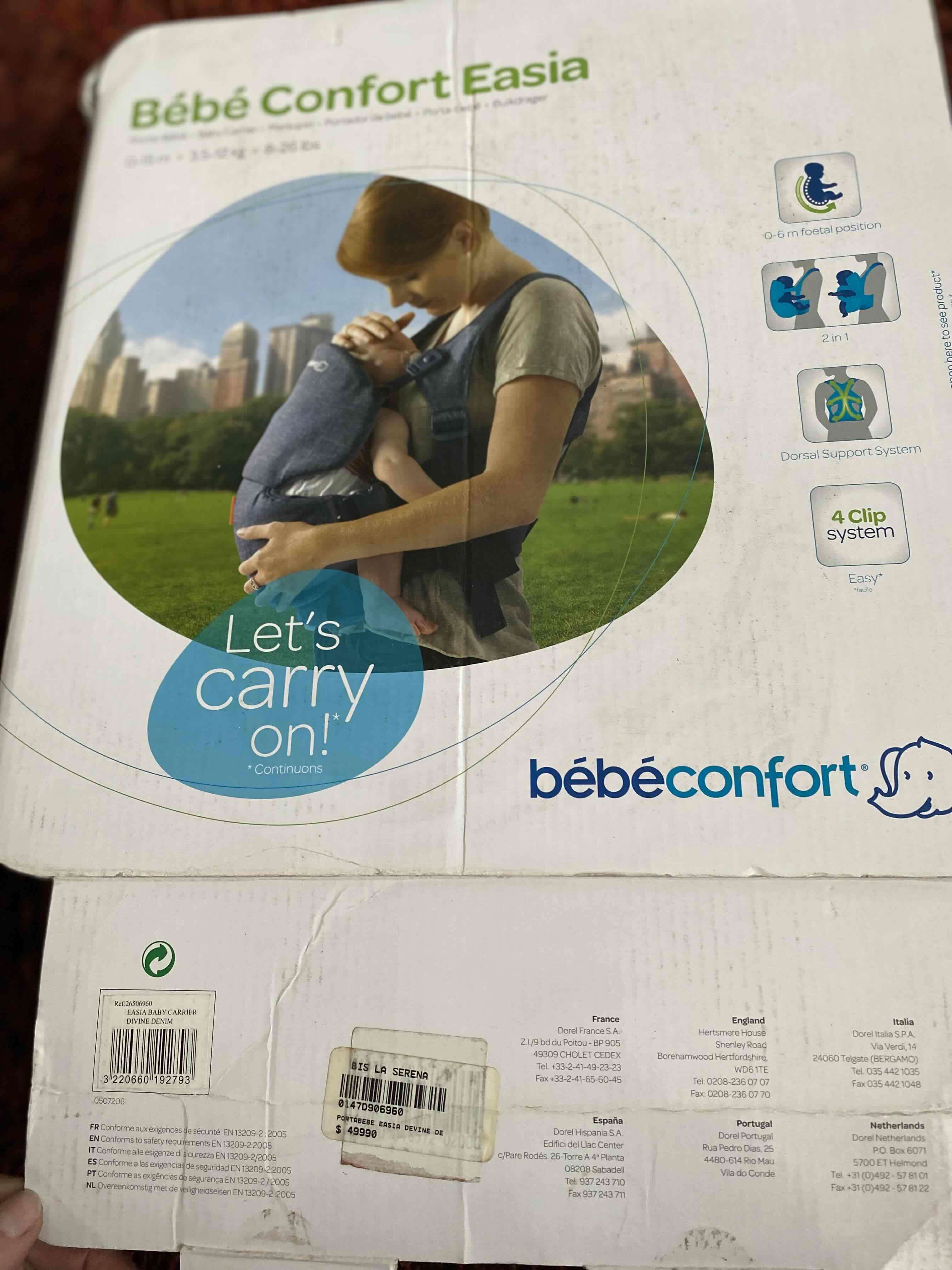 Marsupio porta bebé denim - miniatura 3