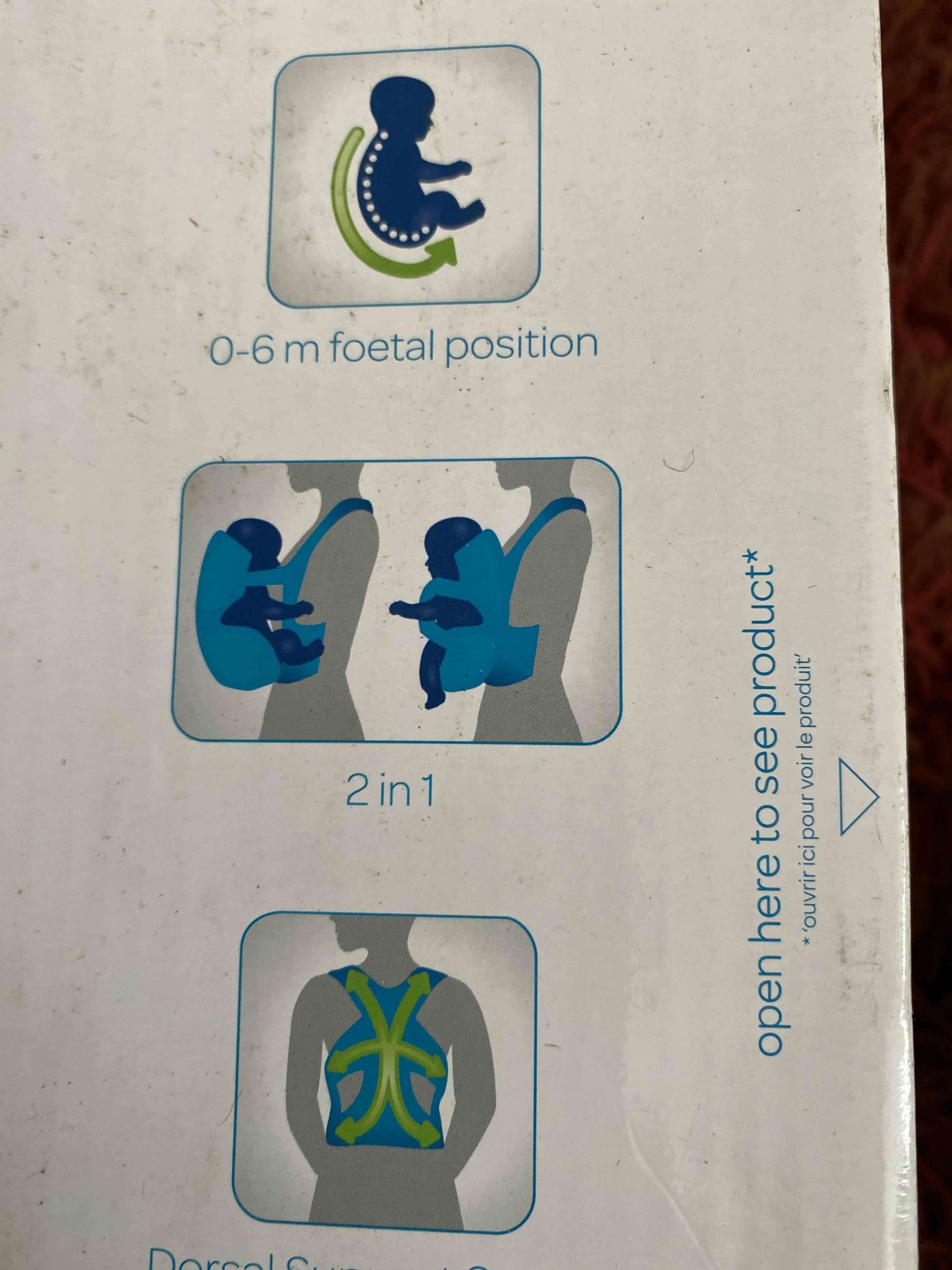 Marsupio porta bebé denim - miniatura 4