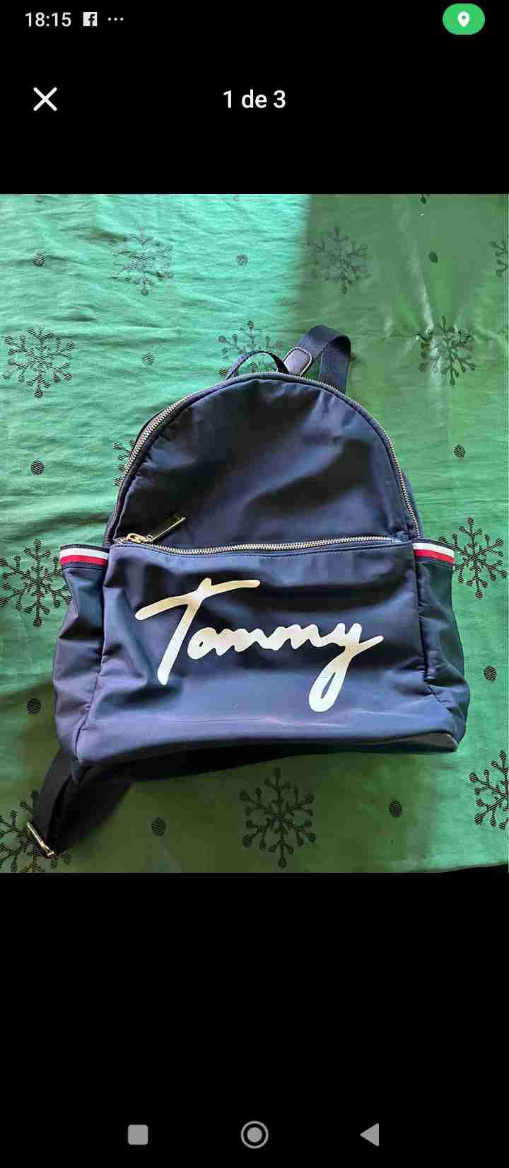 Mochila azul Tommy Hilfiger