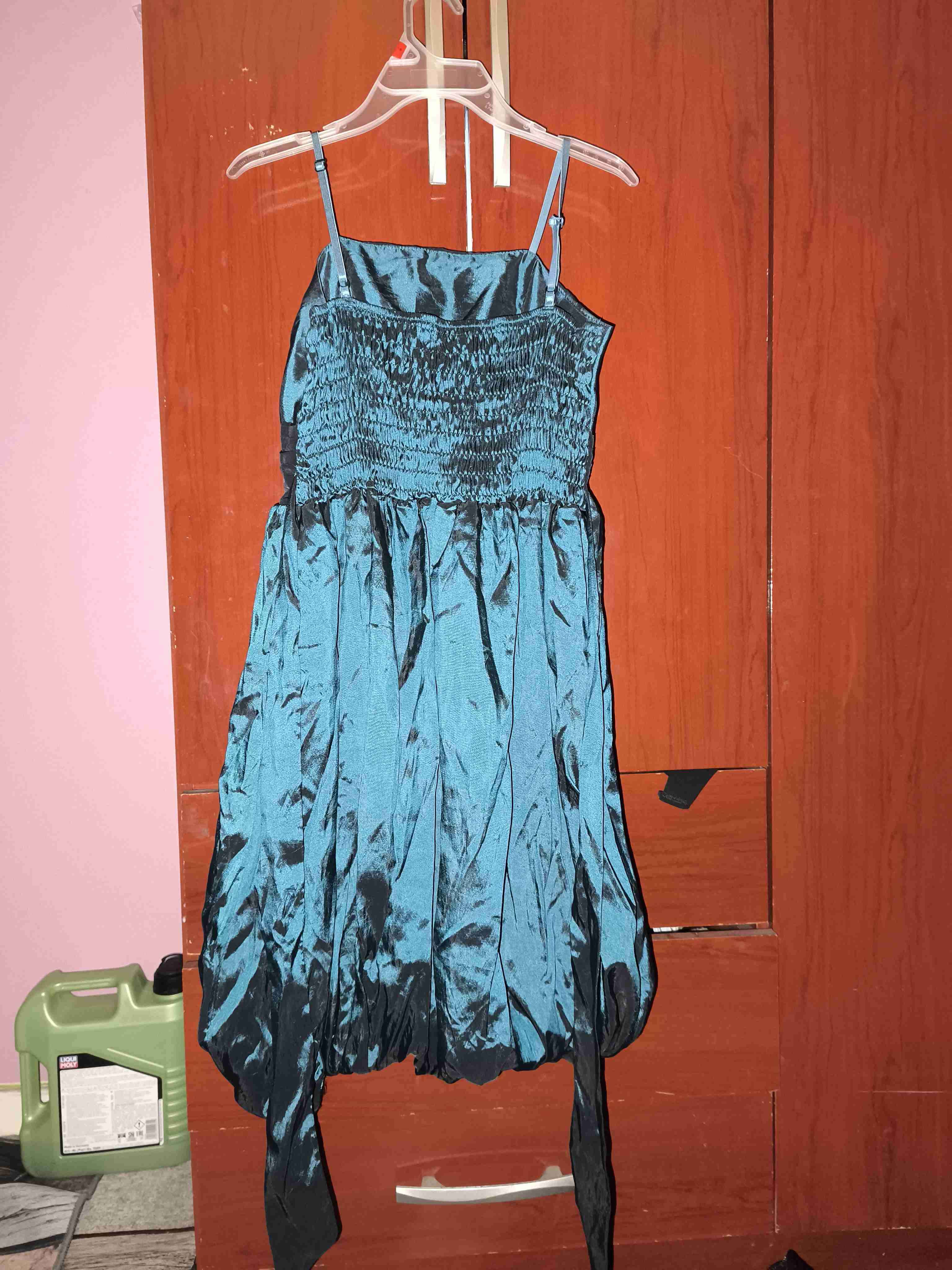 Vestido azul de fiesta - miniatura 3