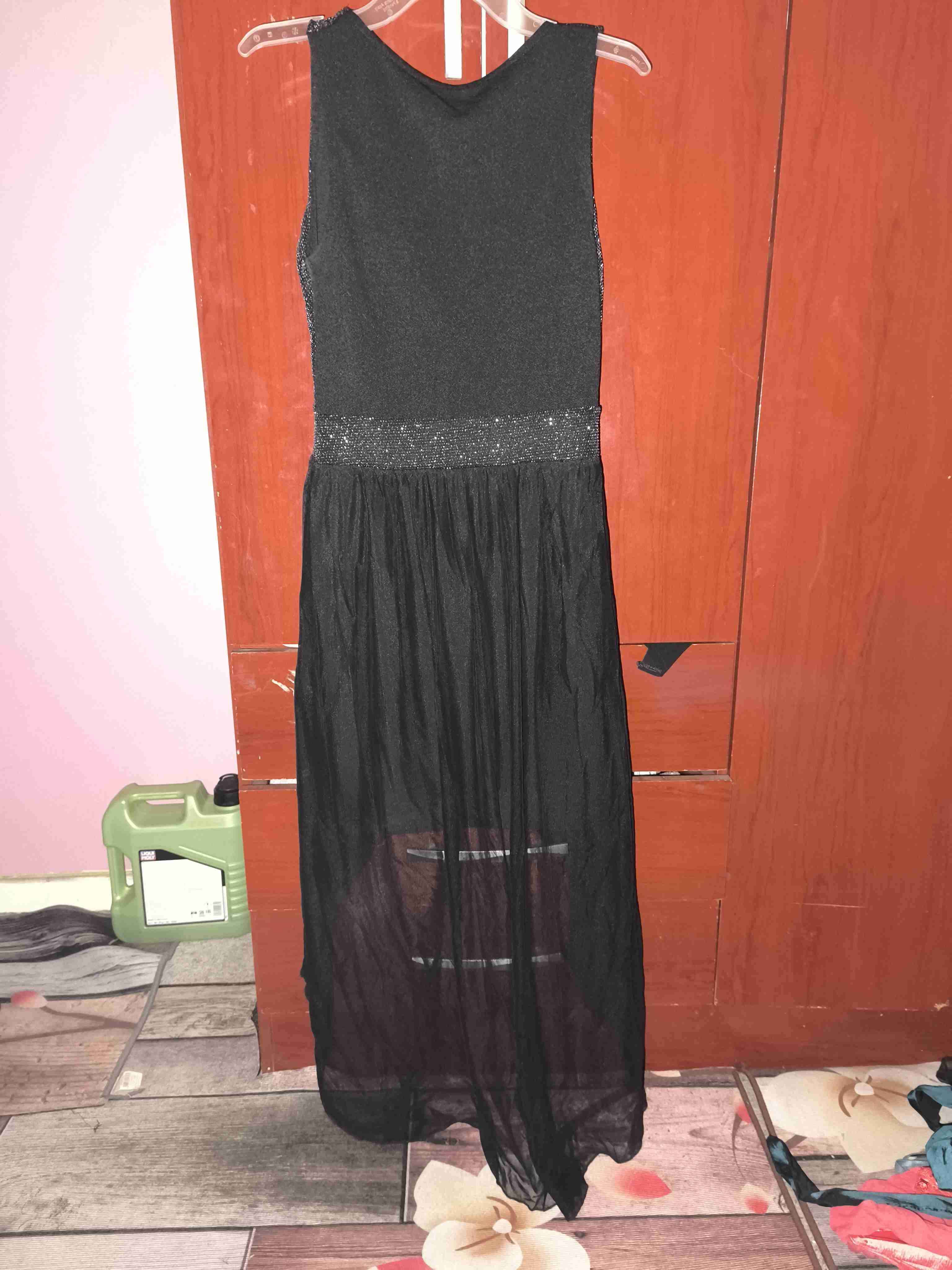 Vestido negro con brillos - miniatura 2
