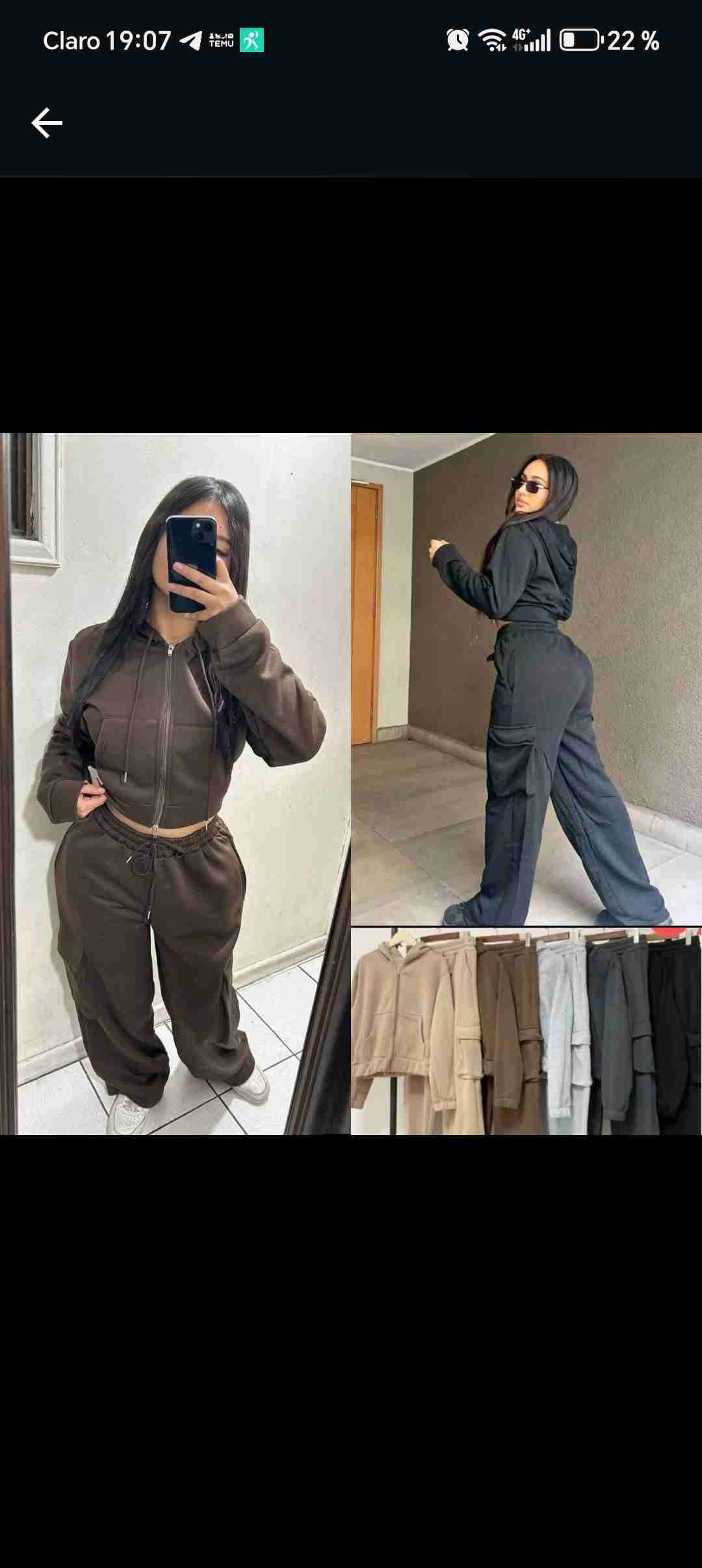 Conjunto cargo algodon