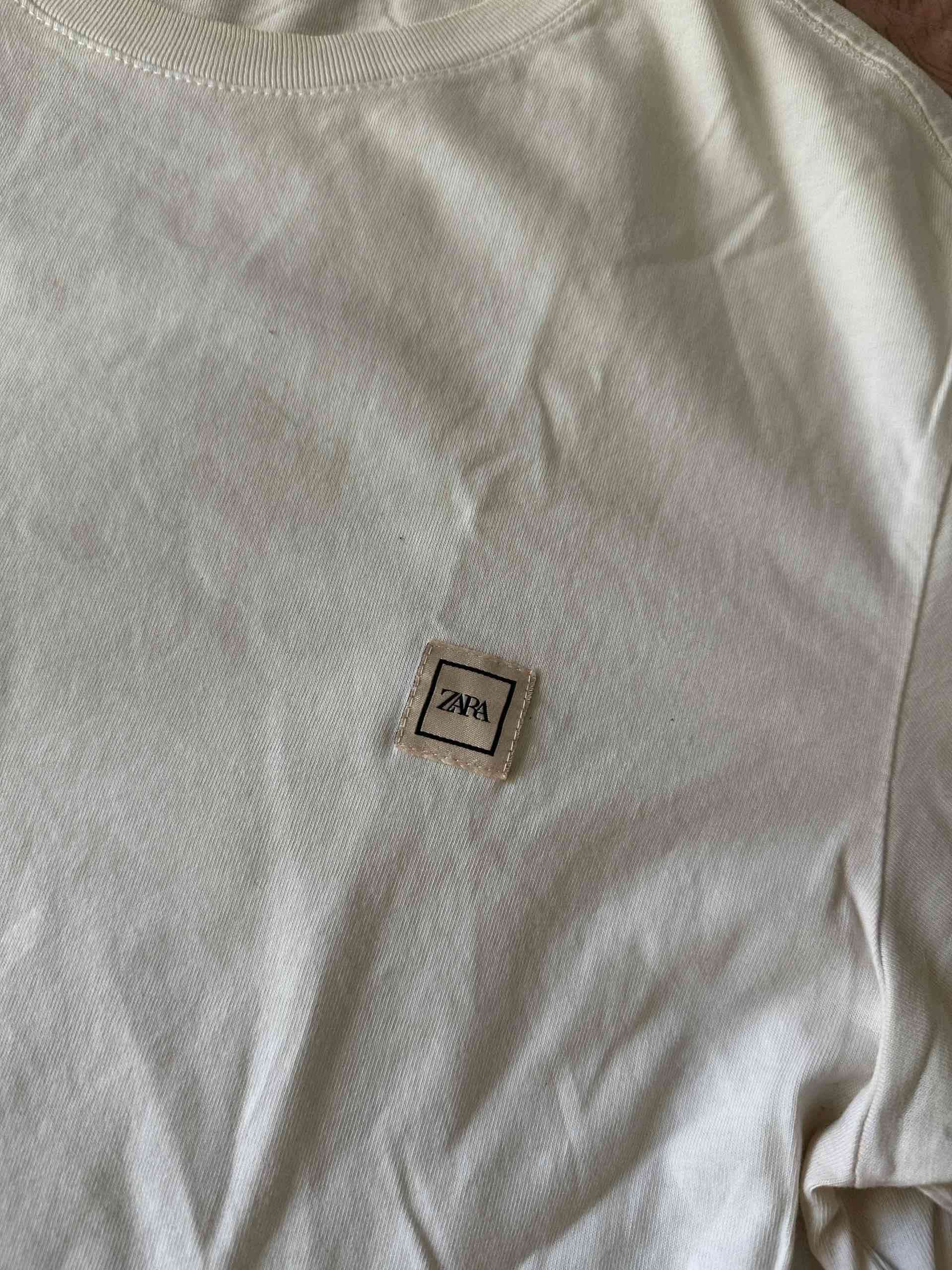 Polera blanca básica zara - miniatura 2