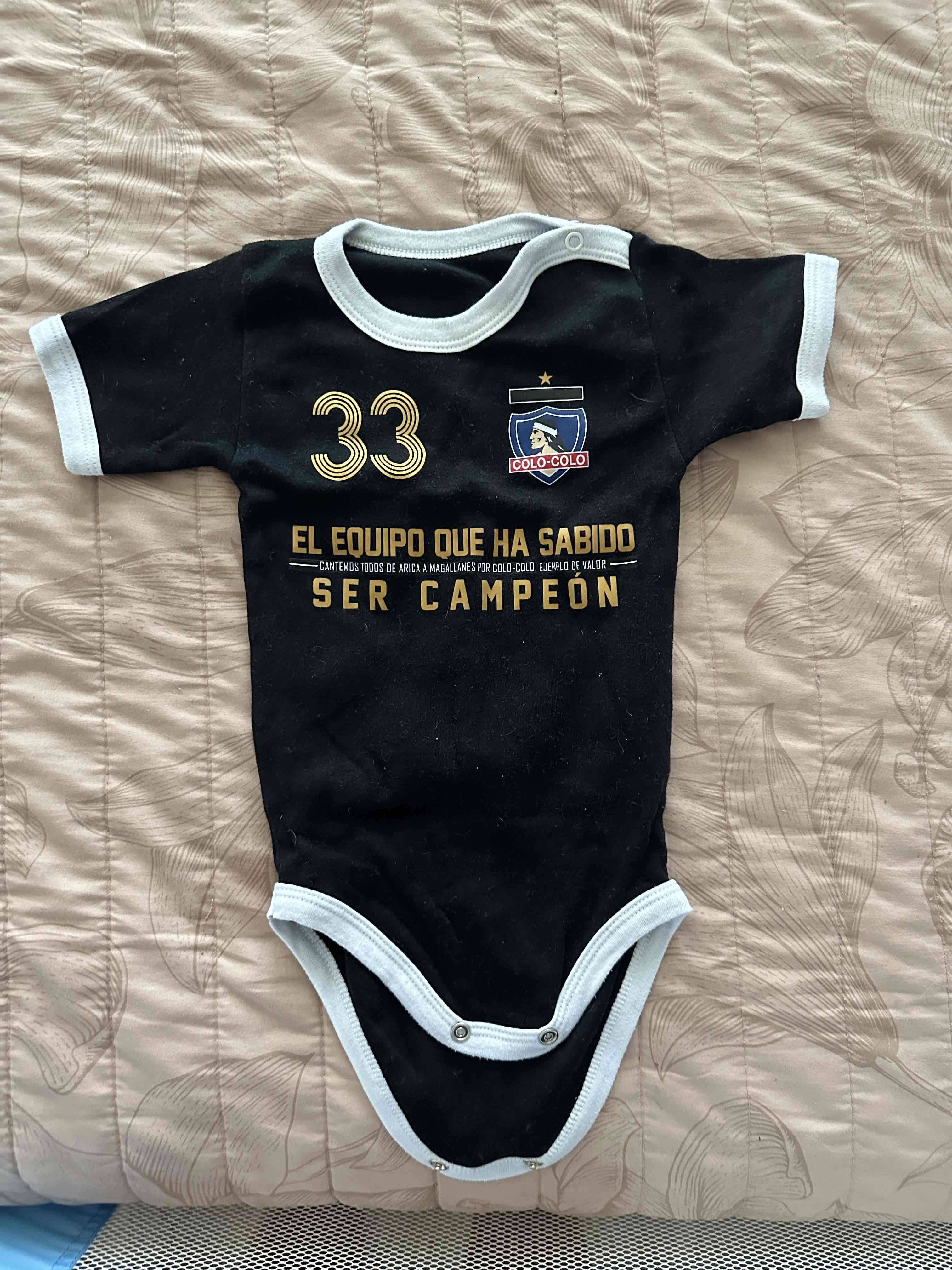 Body de bebé Colo-Colo negro