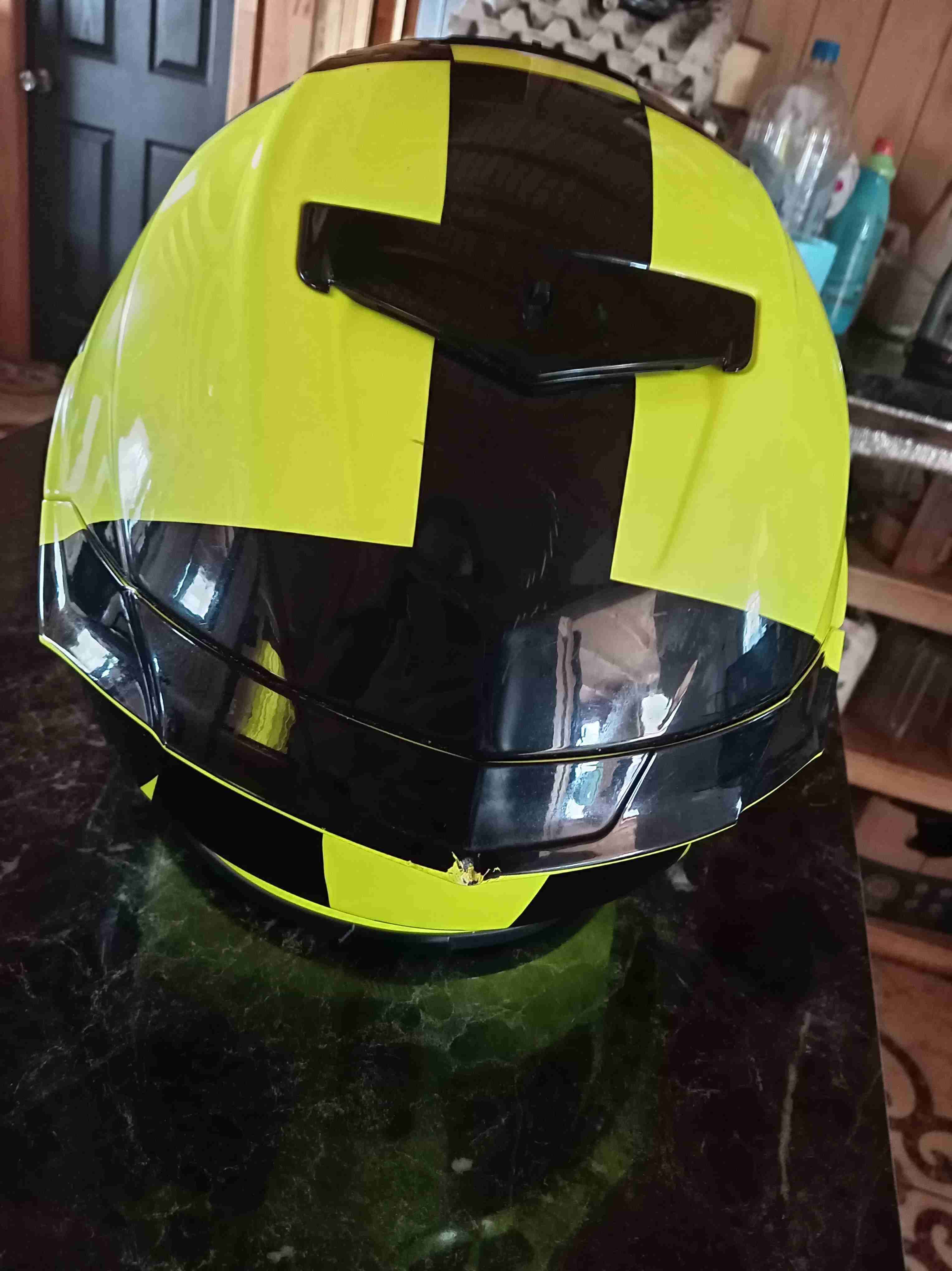 Casco Bell amarillo y negro - miniatura 3