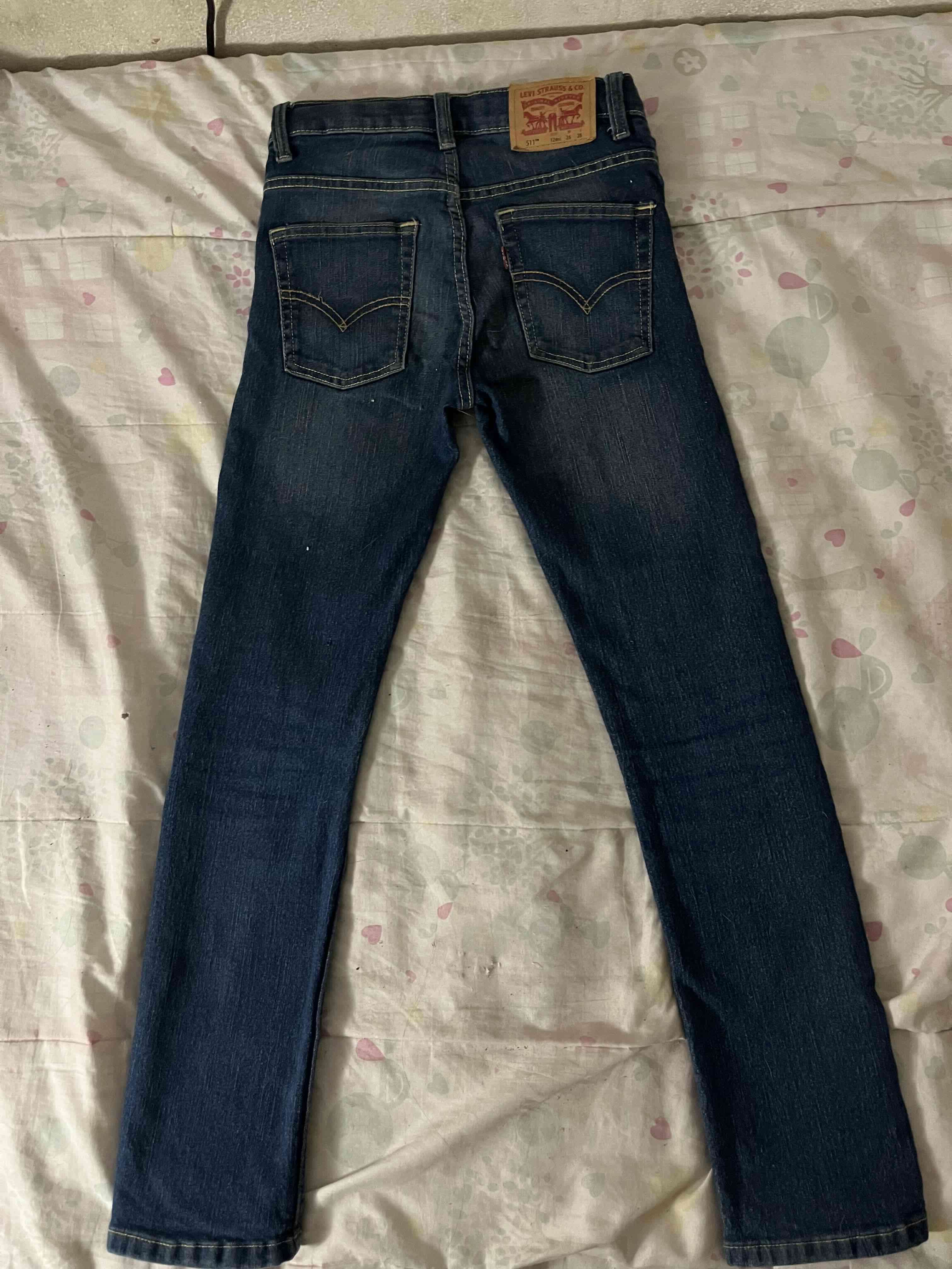 Jeans ajustados azul oscuro - miniatura 2