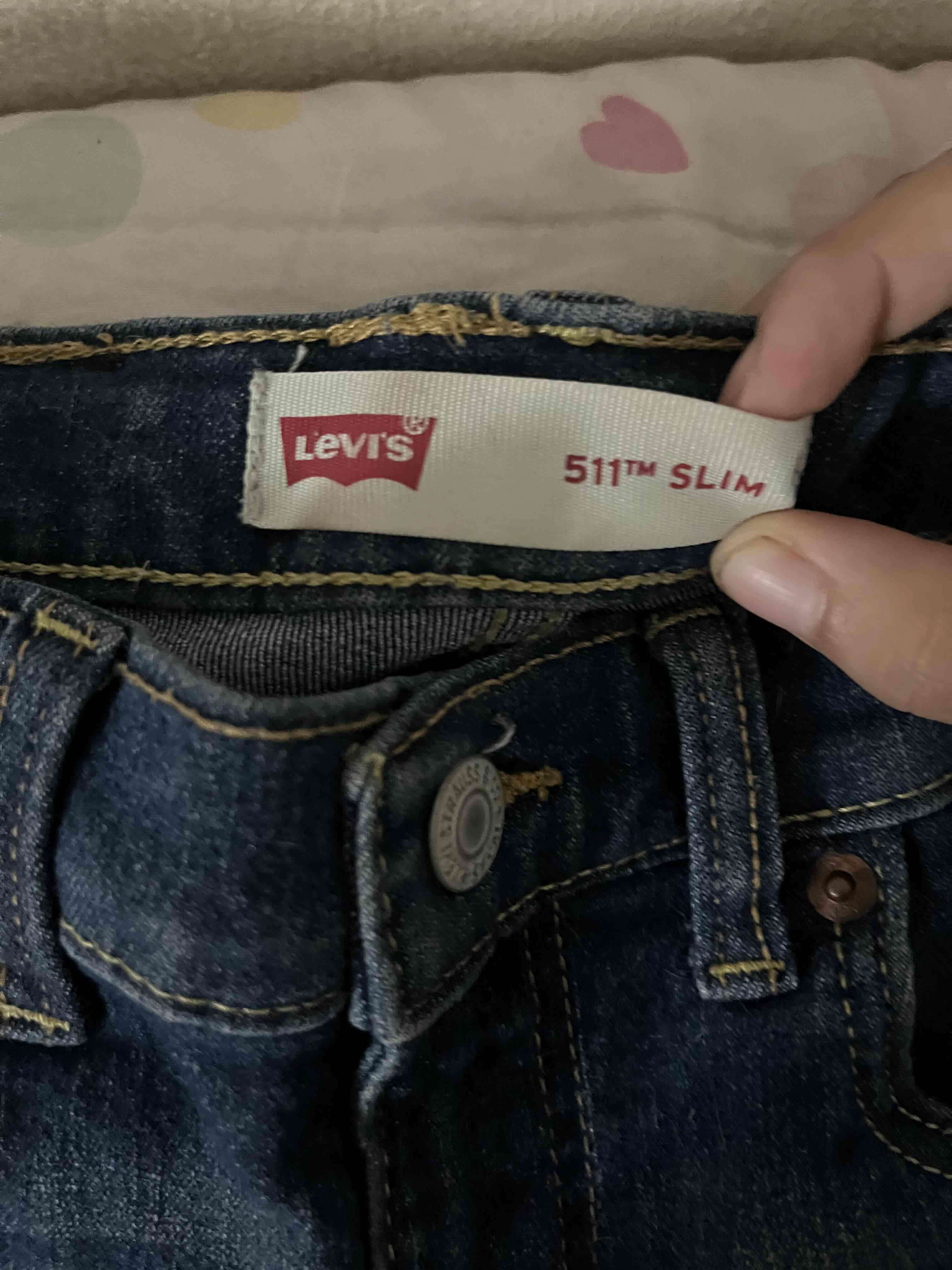 Jeans ajustados azul oscuro - miniatura 4