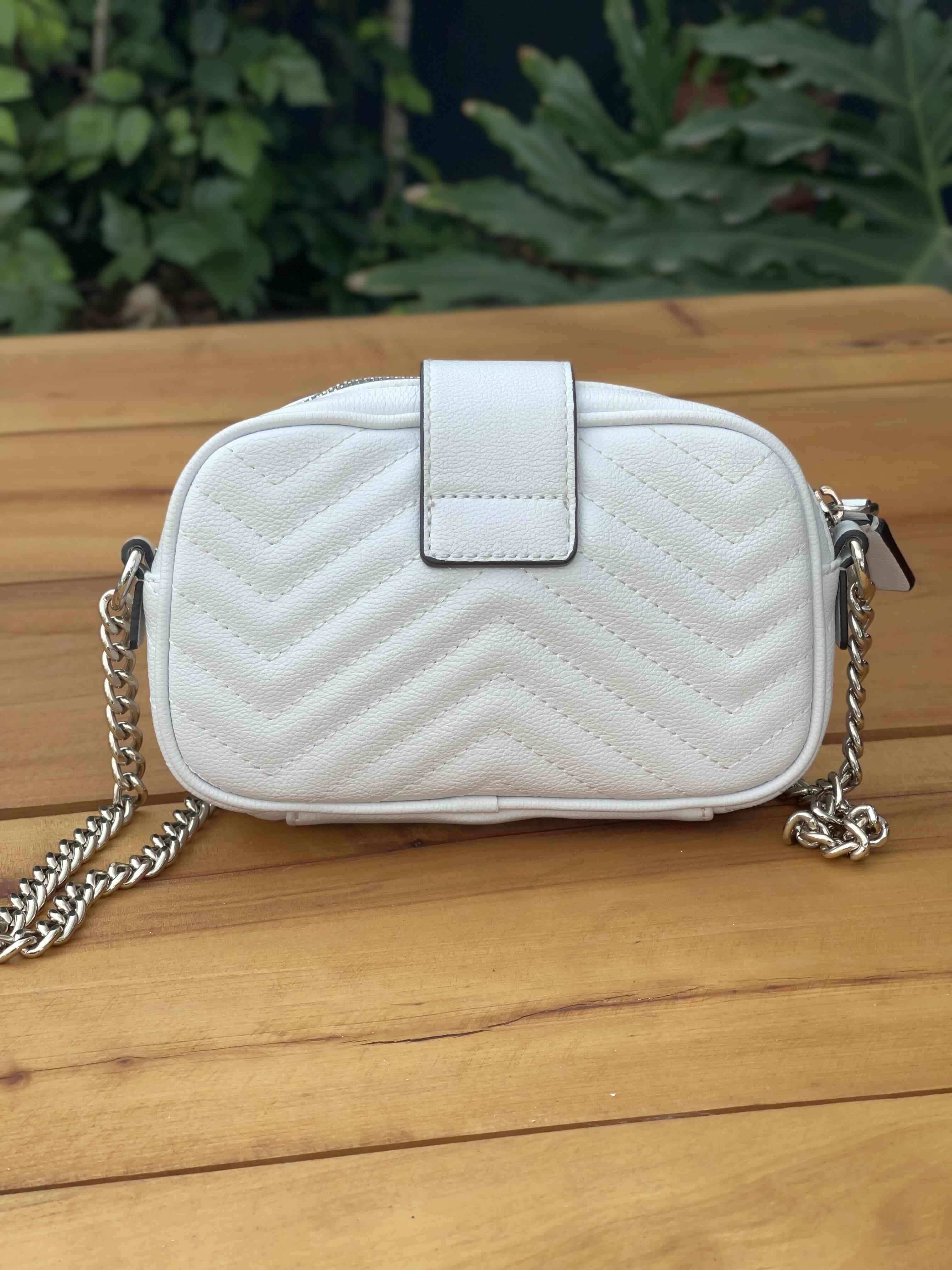 Bandolera blanca con cadena - miniatura 2