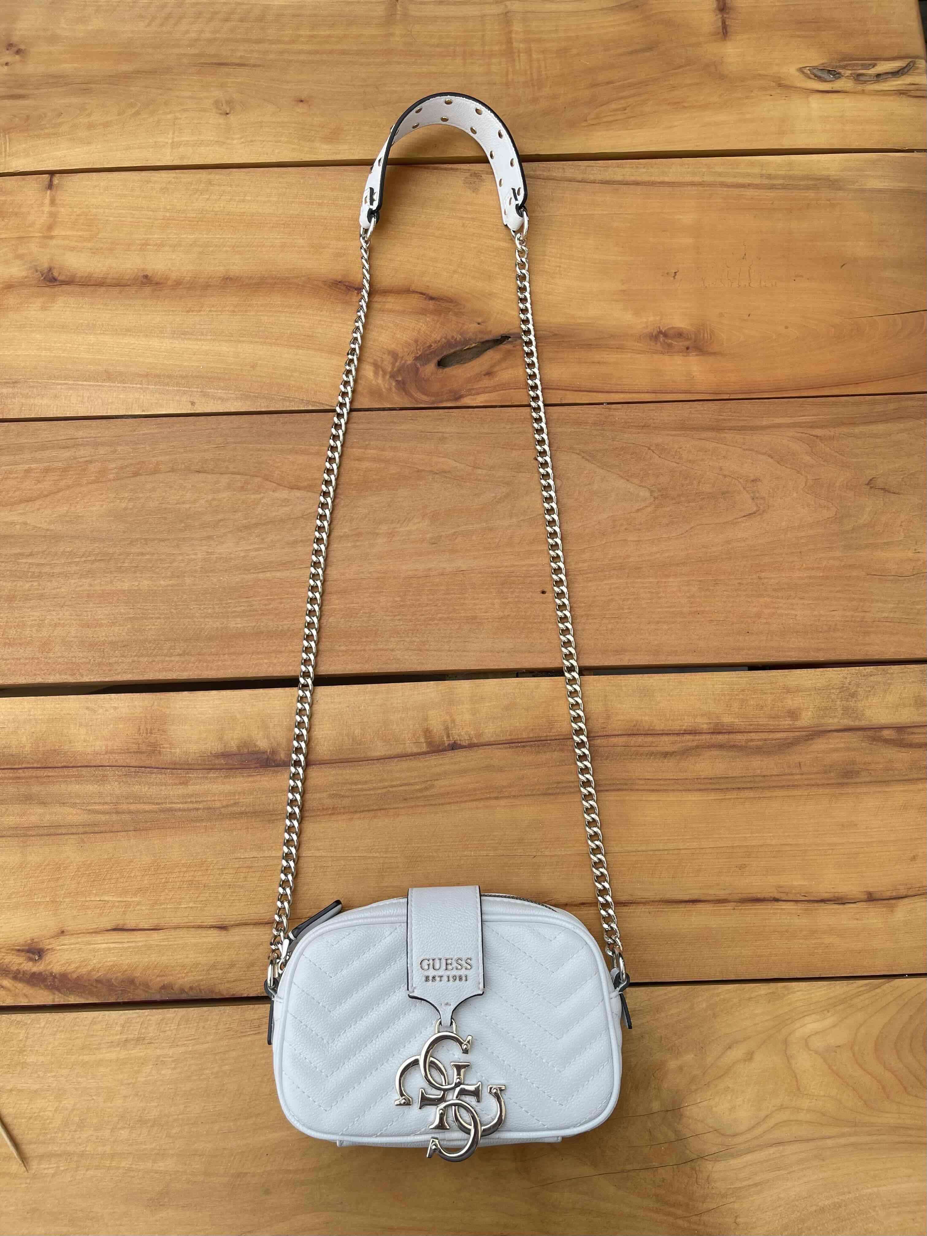 Bandolera blanca con cadena - miniatura 5